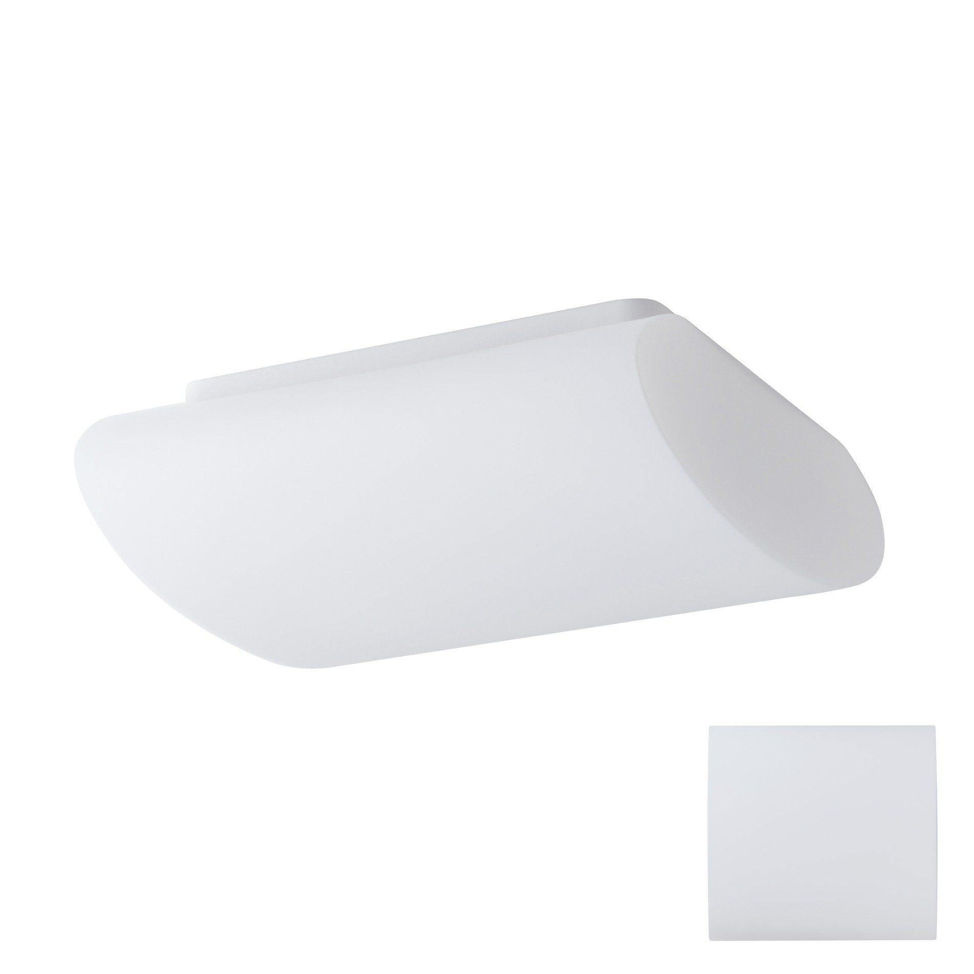 Levně OS ALT59311 ALTAIR 1 stropní/nástěnné skleněné svítidlo bílá IP41 3000 K 19W LED DALI - OSMONT