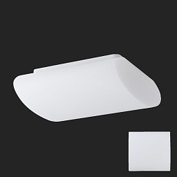 Obrázek pro produkt ALTAIR 1 stropní/nástěnné skleněné svítidlo bílá IP41 4000 K 20W LED nouzové kombinované 3 h (původní kód OS 59812) - OSMONT