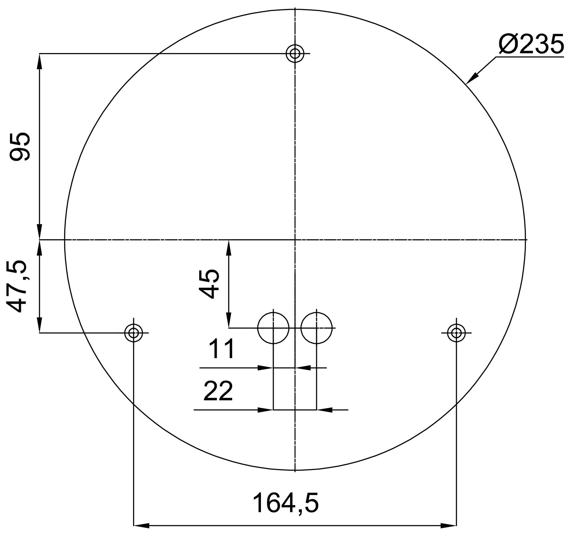 OS RAN61941 RANA stropní/nástěnné skleněné svítidlo černá / bílá IP44 4000 K 10W LED - OSMONT (obrázek 3)