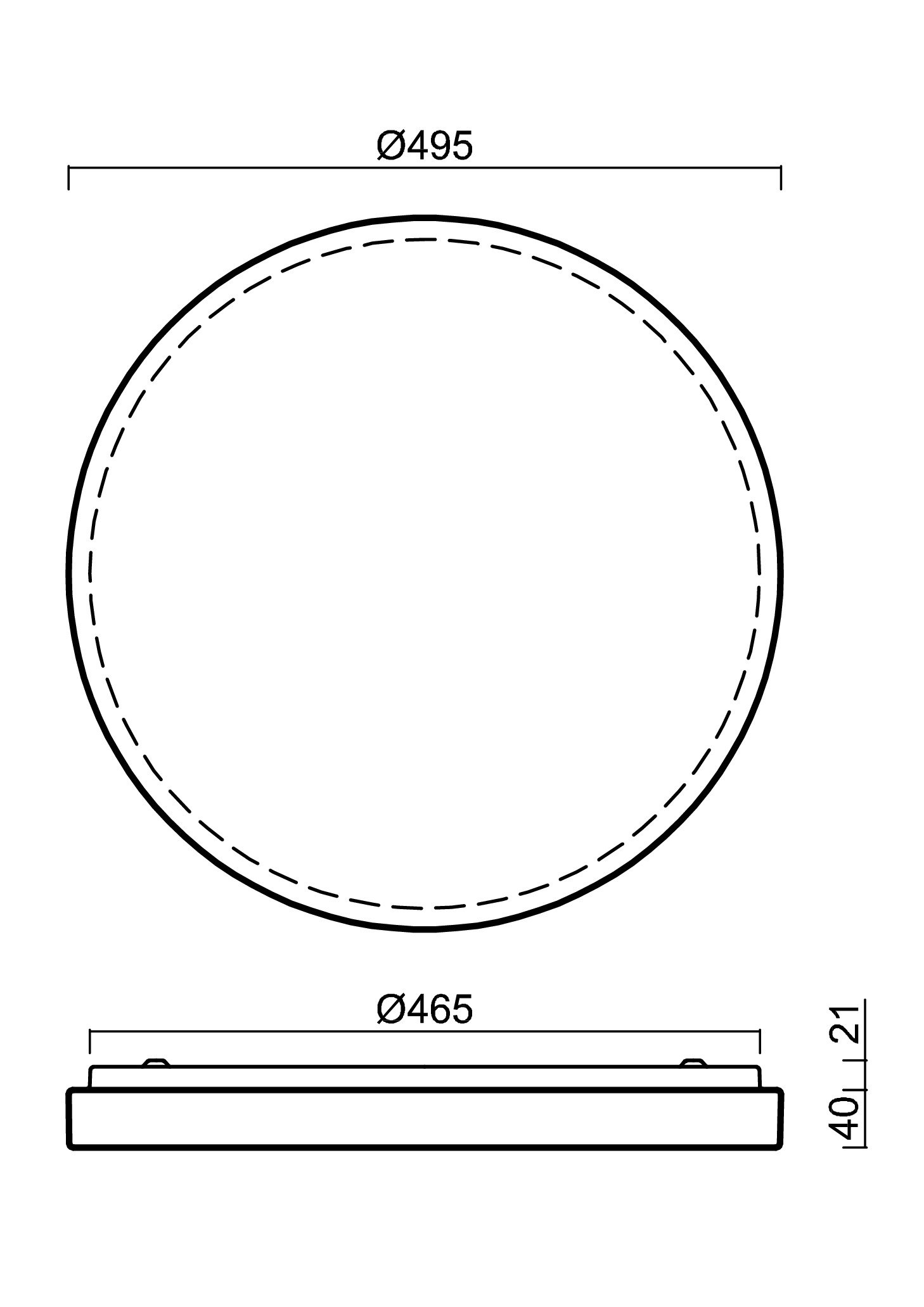 OS COR71054 CORVUS 2 stropní/nástěnné plastové svítidlo bílá IP54 3000 K 49W LED - OSMONT (obrázek 3)