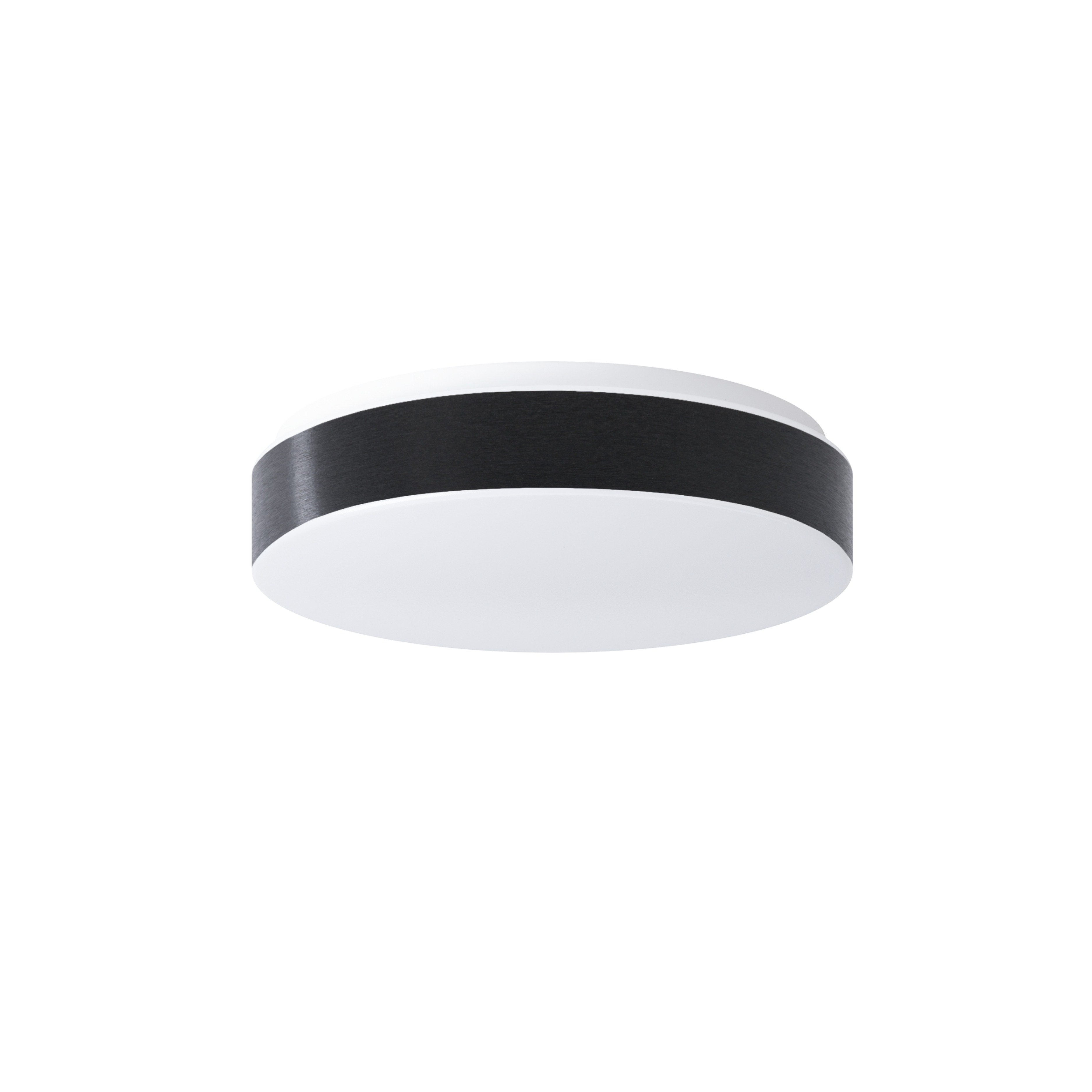 Levně OS DEL52597 DELIA C1 stropní/nástěnné plastové svítidlo bílá / černá IP54 25W E27 HF - OSMONT