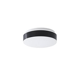 Obrázek pro produkt DELIA C1A stropní/nástěnné plastové svítidlo bílá / černá IP54 3000 K 7W LED - OSMONT
