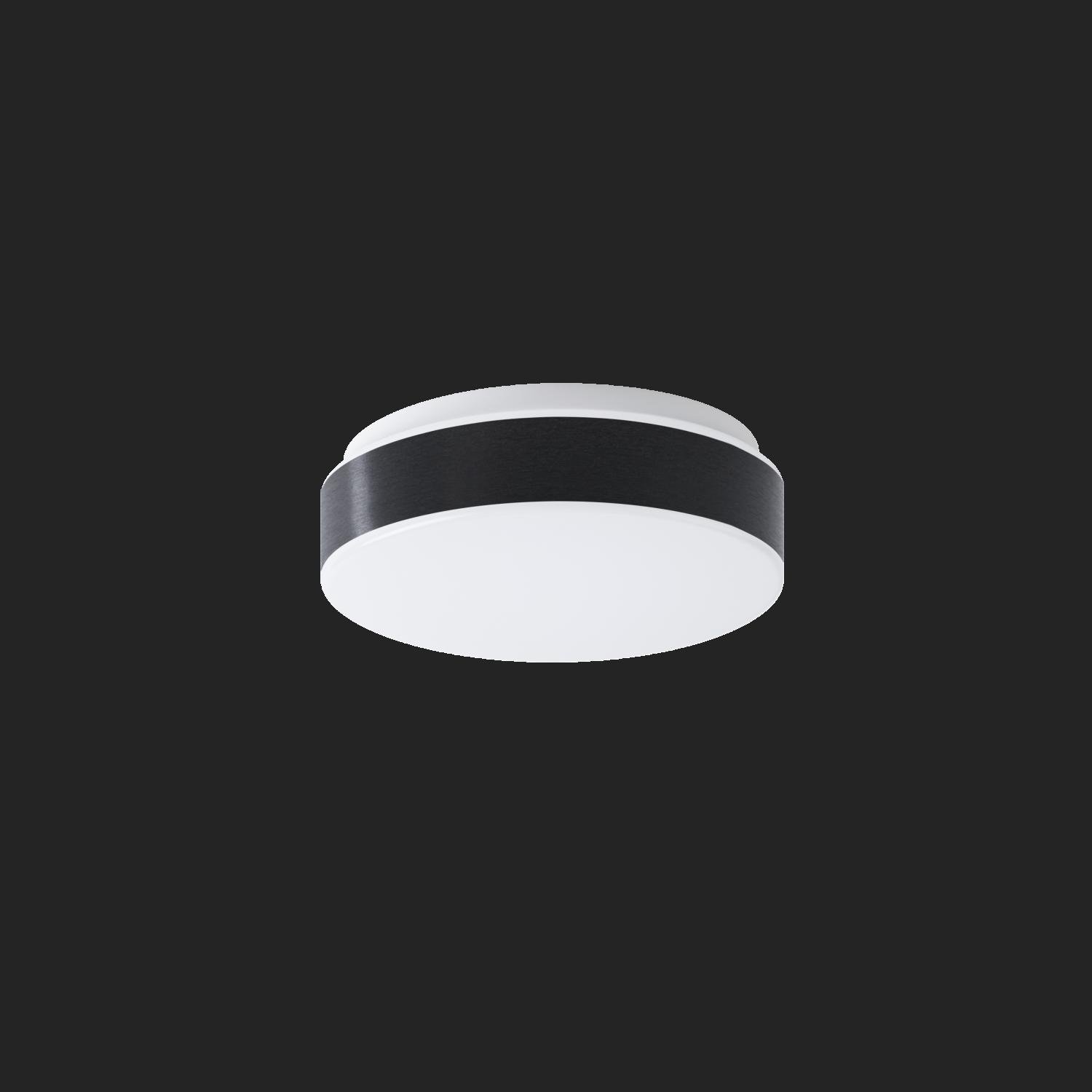 OS DEL69506 DELIA C1A stropní/nástěnné plastové svítidlo bílá / bílo - černá IP54 4000 K 1W LED (původní kód OS 69506) - OSMONT
