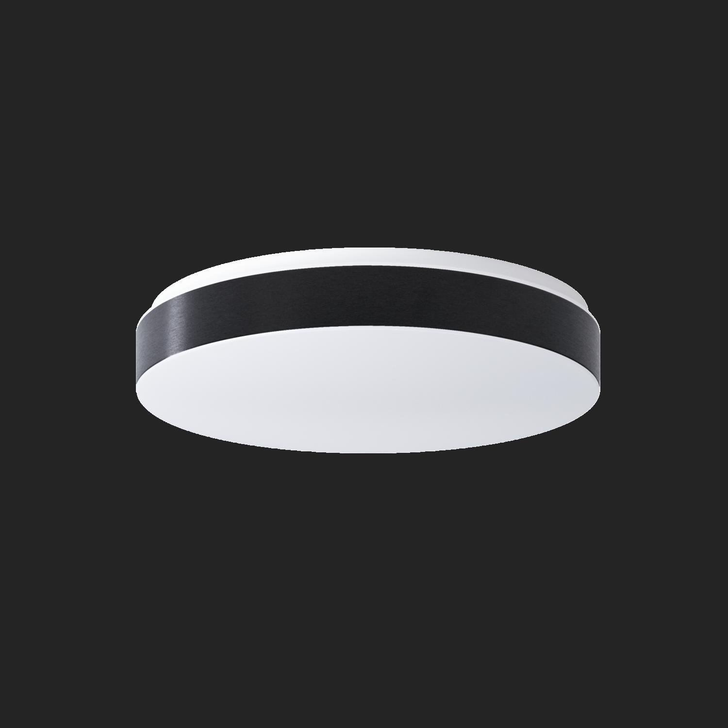 OS DEL69535 DELIA C2 stropní/nástěnné plastové svítidlo bílá / bílo - černá IP54 4000 K 27W LED HF nouzové kombinované 3 h (původní kód OS 69535) - OSMONT