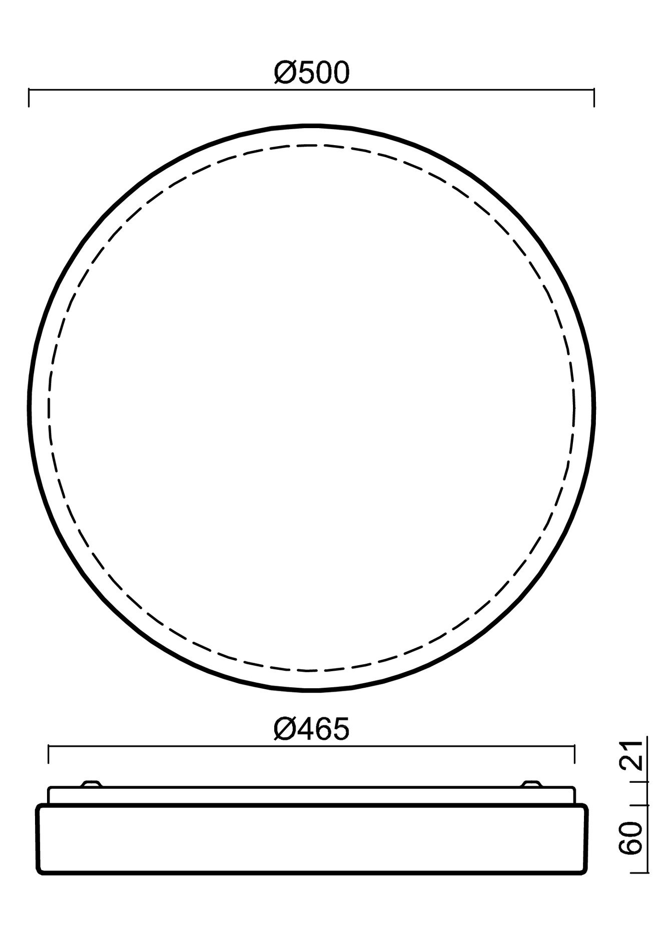 OS DEL69576 DELIA C3 stropní/nástěnné plastové svítidlo bílá / černá IP54 4000 K 32W LED - OSMONT (obrázek 4)