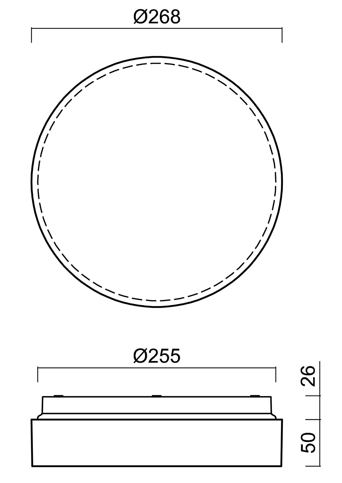 OS IRI71084 IRIDA 2 stropní/nástěnné plastové svítidlo bílá IP65 3000 K 15W LED DALI (původní kód OS 71084) - OSMONT (obrázek 3)