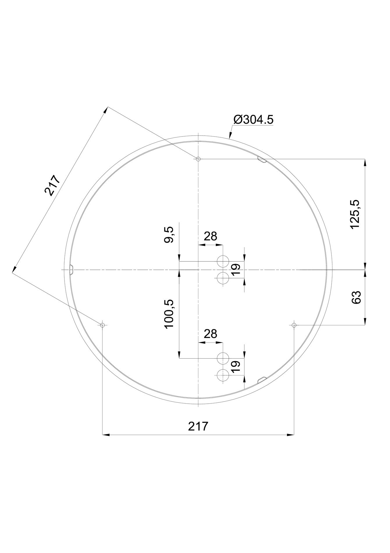 OS IRI72786 IRIDA 3 stropní/nástěnné plastové svítidlo bílá IP65 3000/4000 K 13W LED - OSMONT (obrázek 5)
