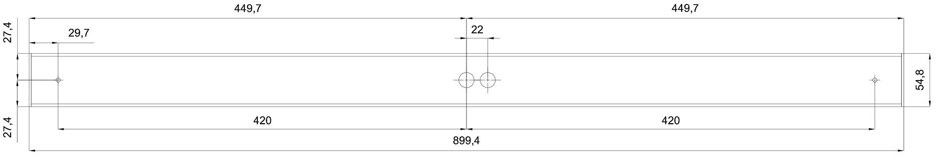 OS MAT71044 MATAR 2 stropní/nástěnné plastové svítidlo černá / bílá IP44 3000 K 19W LED (původní kód OS 71044) - OSMONT (obrázek 4)