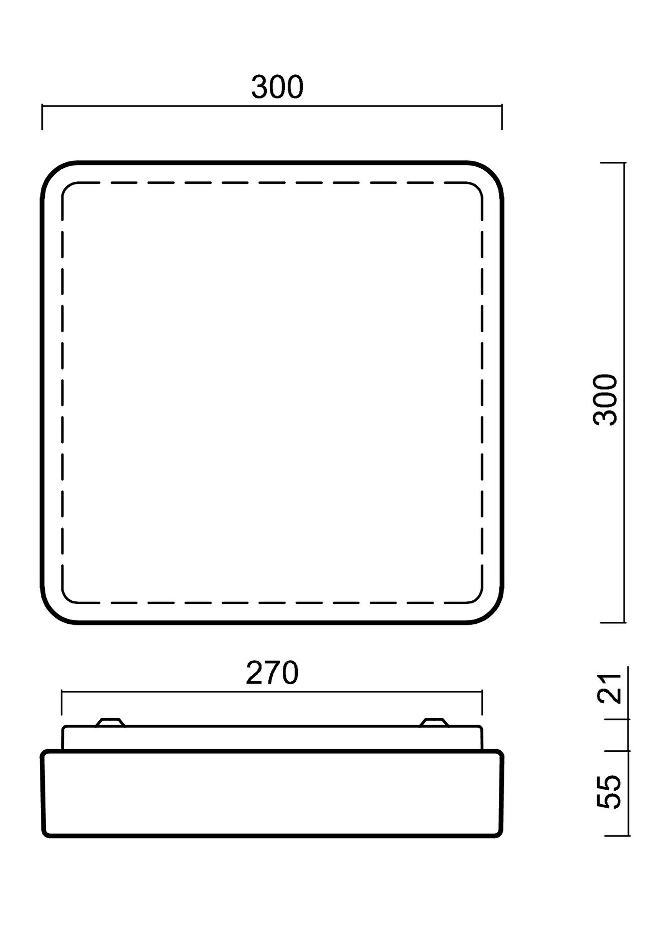 OS TIL56359 TILIA 1 stropní/nástěnné plastové svítidlo bílá IP54 3000 K 23W LED DALI HF (původní kód OS 56359) - OSMONT (obrázek 4)