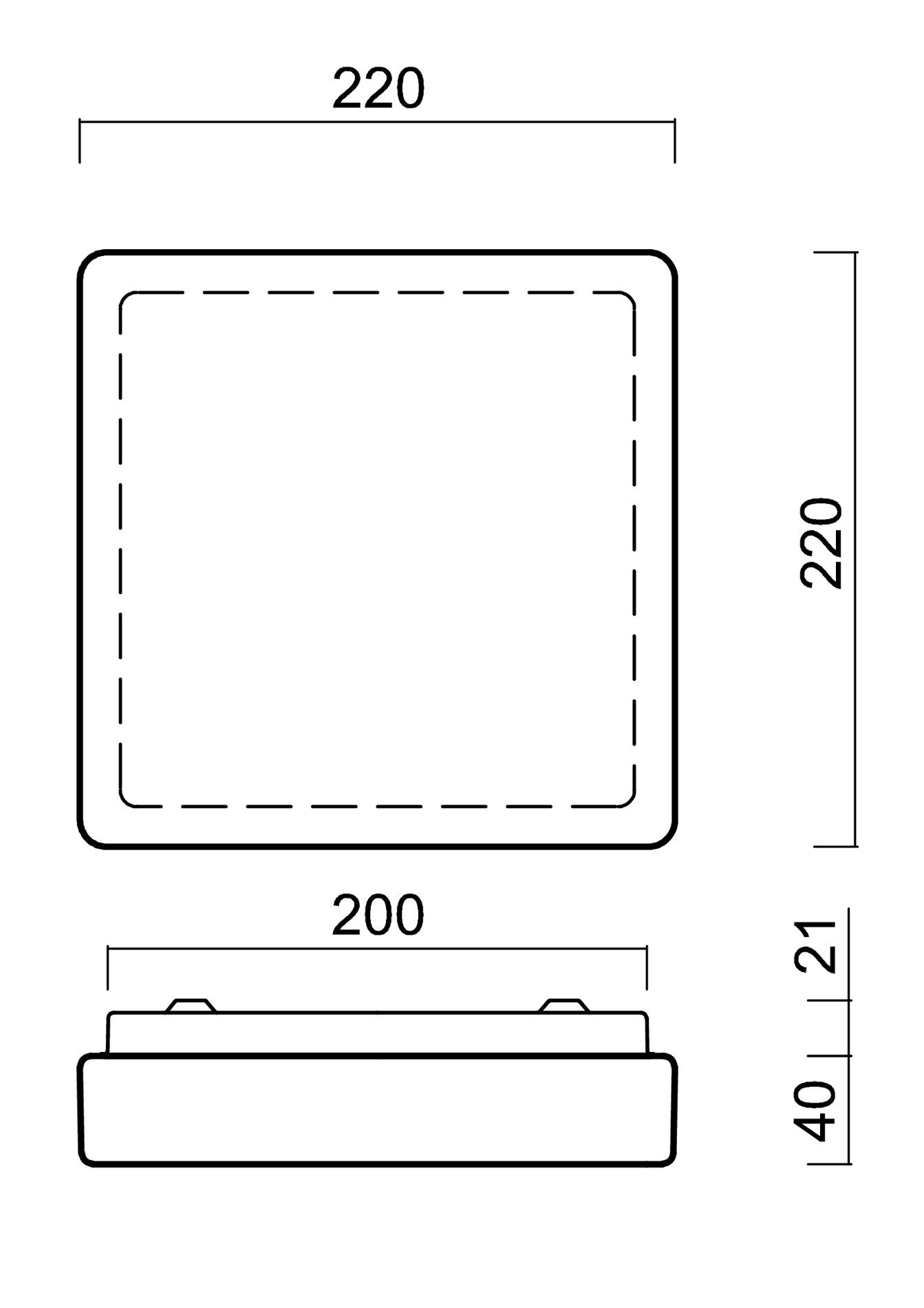 OS TIL69272 TILIA C1A stropní/nástěnné plastové svítidlo bílá / černá IP54 3000 K 11W LED - OSMONT (obrázek 4)