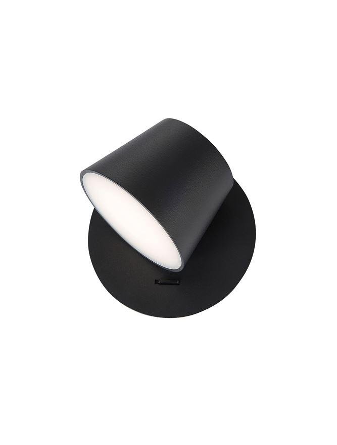 Levně NV 8223602 Bodové svítidlo AMADEO černý hliník a akryl nastavitelné vypínač na těle LED Edison 6W 230V 3000K IP20 - NOVA LUCE