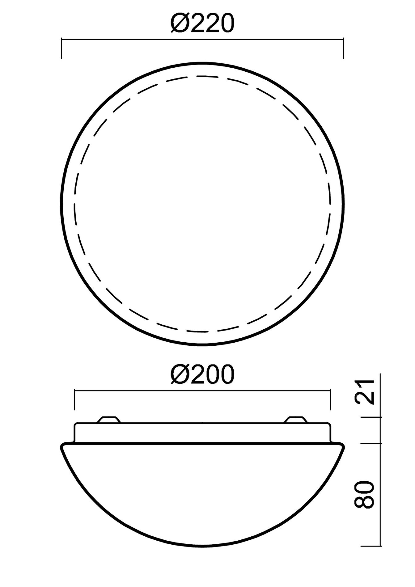 OS TIT53733 TITAN 1A stropní/nástěnné plastové svítidlo bílá IP54 4000 K 10W LED - OSMONT (obrázek 4)
