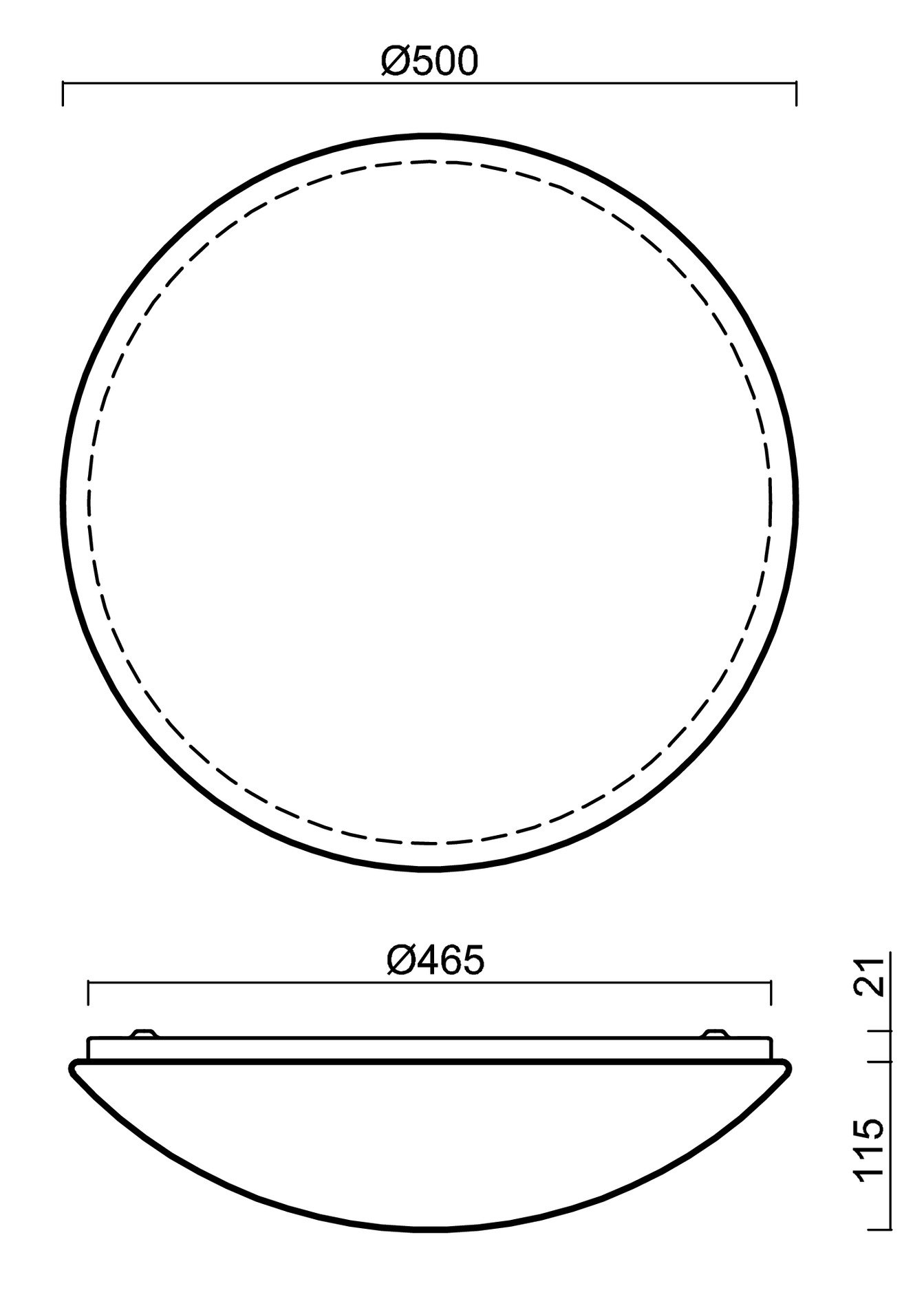 OS TIT56235 TITAN 3 stropní/nástěnné plastové svítidlo bílá IP54 3000 K 35W LED HF - OSMONT (obrázek 4)