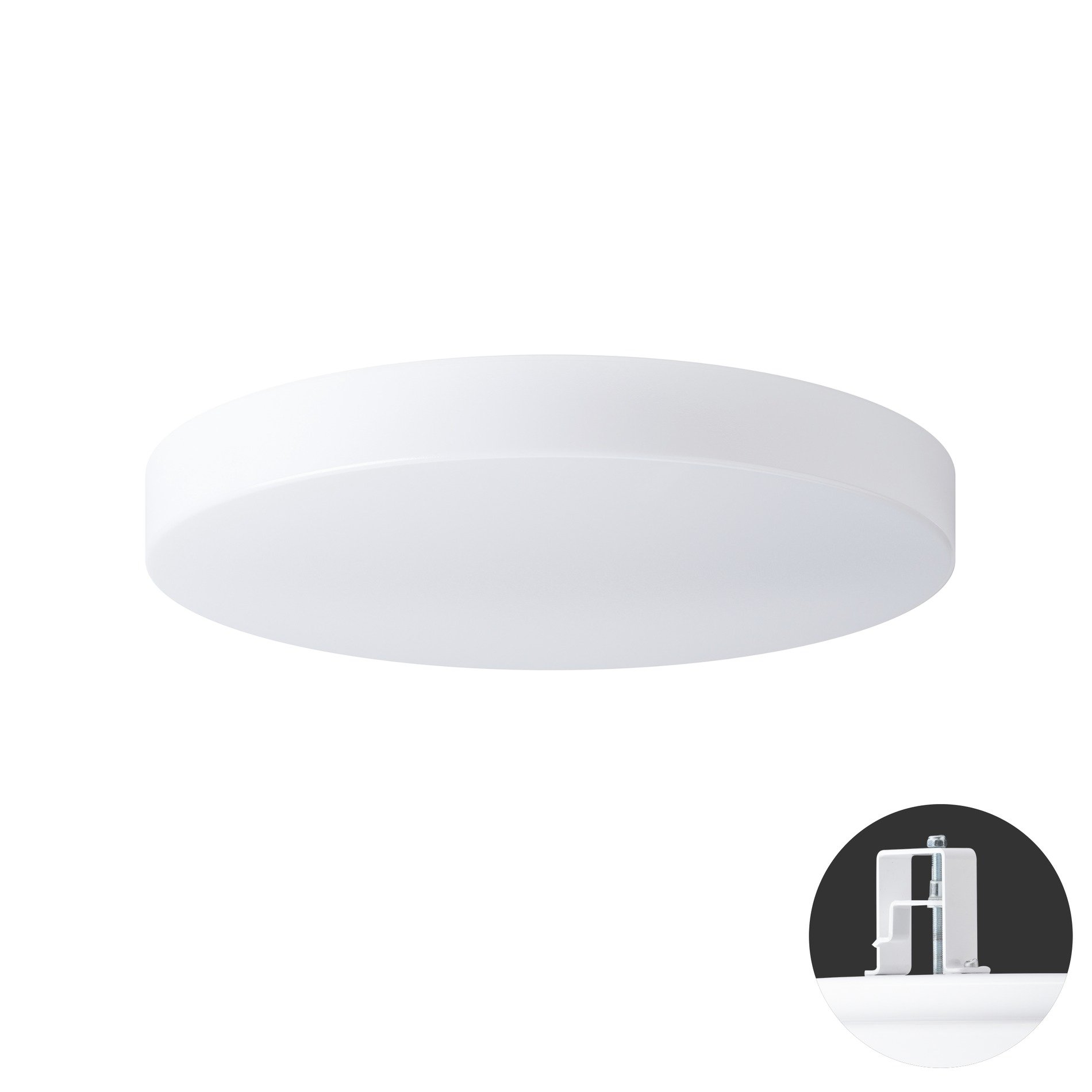 OS DEL68666 DELIA V3 stropní/nástěnné plastové polovestavné svítidlo bílá IP44 4000 K 32W LED - OSMONT
