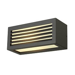 Obrázek pro produkt Venkovní svítidlo BOX-L E27 nástěnná antracit 230V E27 18W IP44 - BIG WHITE (SLV)