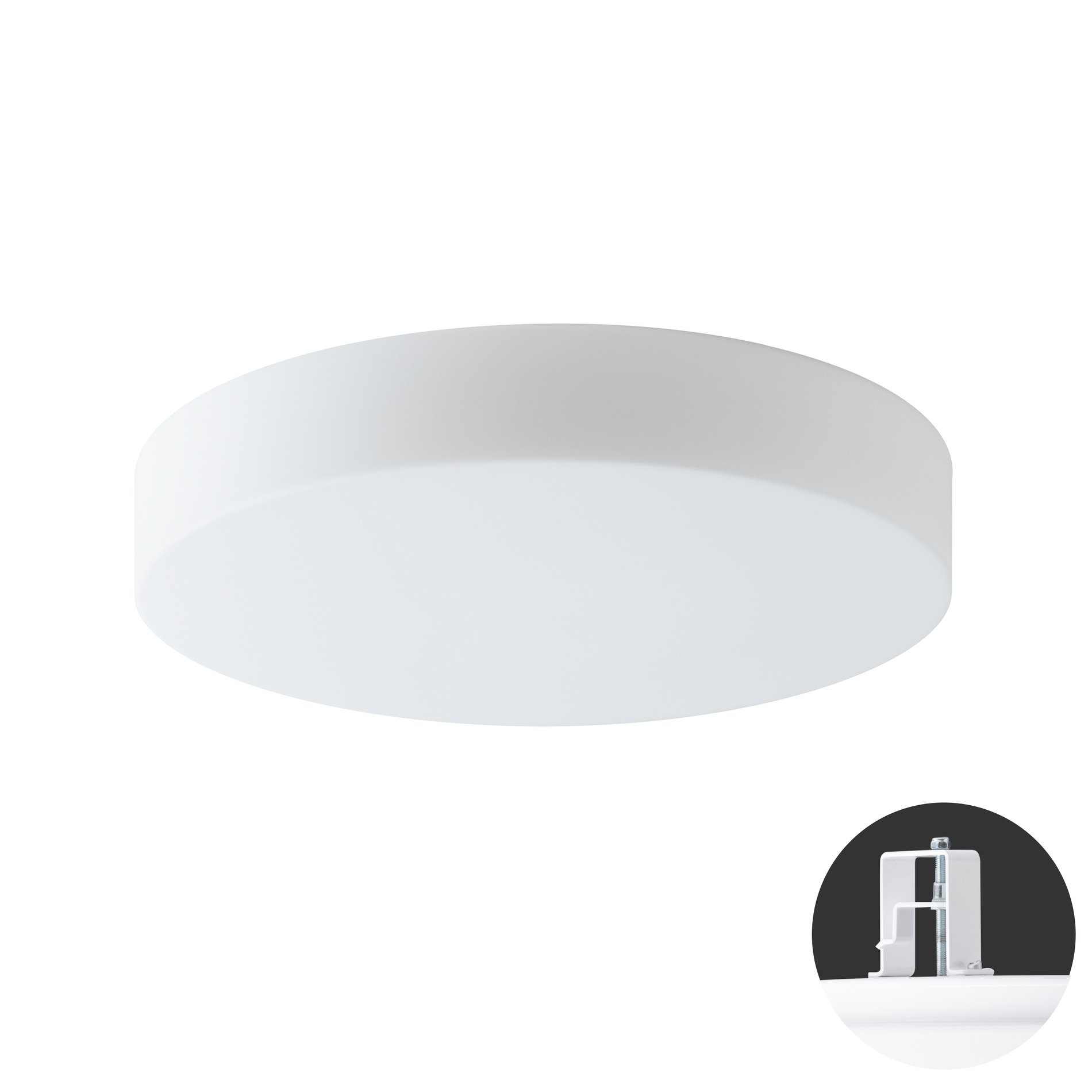 OS ELS68637 ELSA V4 stropní/nástěnné skleněné polovestavné svítidlo bílá IP44 4000 K 24W LED - OSMONT