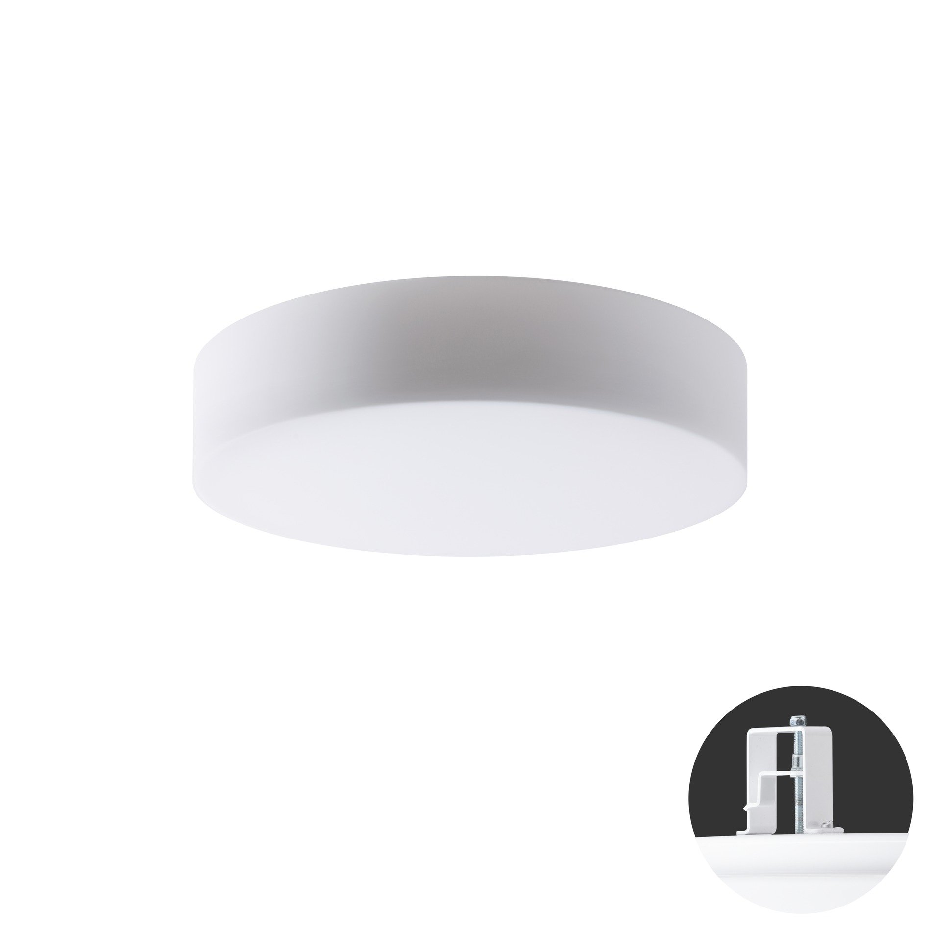 OS ERI67156 ERIS V4 stropní/nástěnné skleněné polovestavné svítidlo bílá IP44 3000 K 35W LED DALI (původní kód OS 67156) - OSMONT