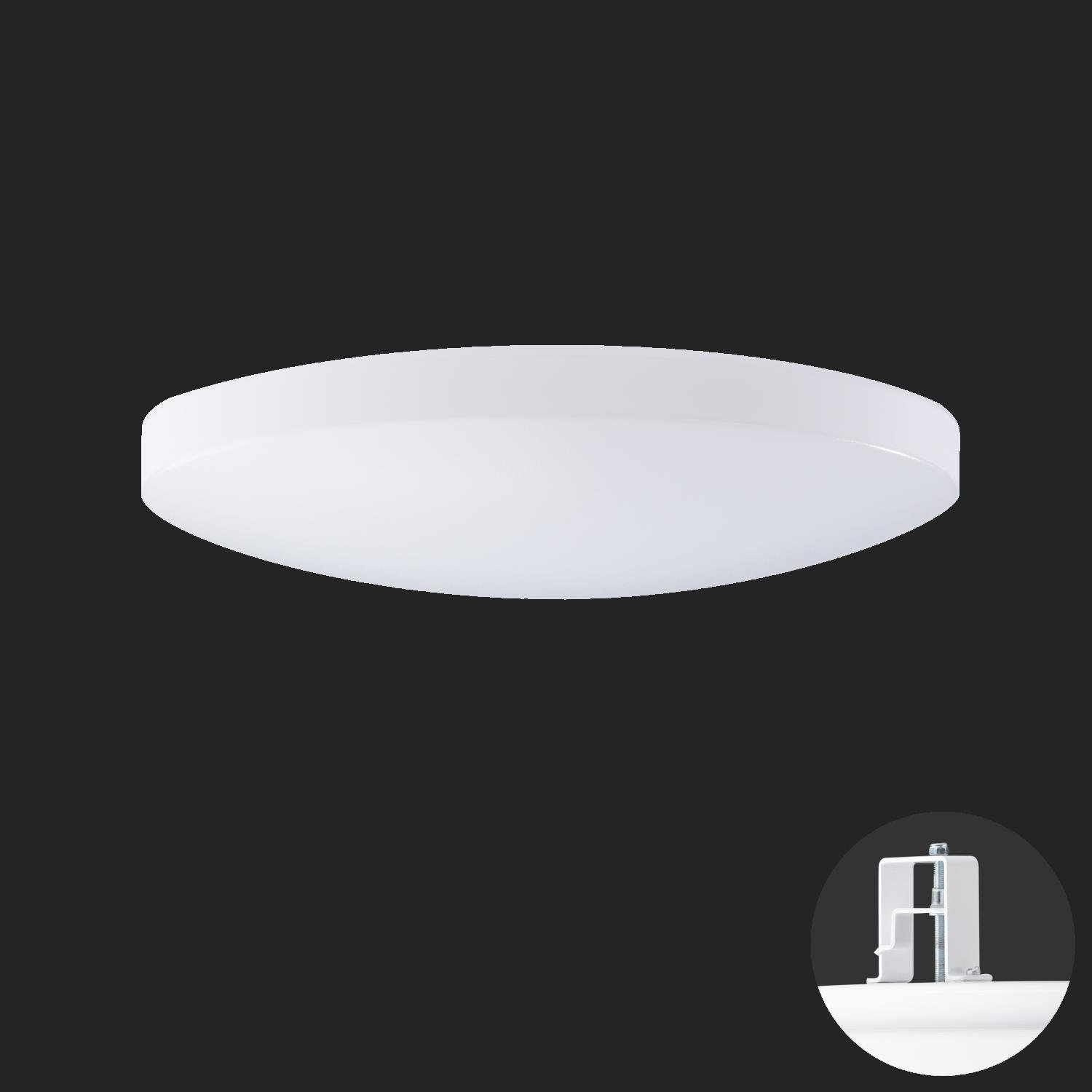 OS SAG68690 SAGITA V2 stropní/nástěnné plastové polovestavné svítidlo bílá IP44 4000 K 27W LED HF nouzové kombinované 3 h (původní kód OS 68690) - OSMONT