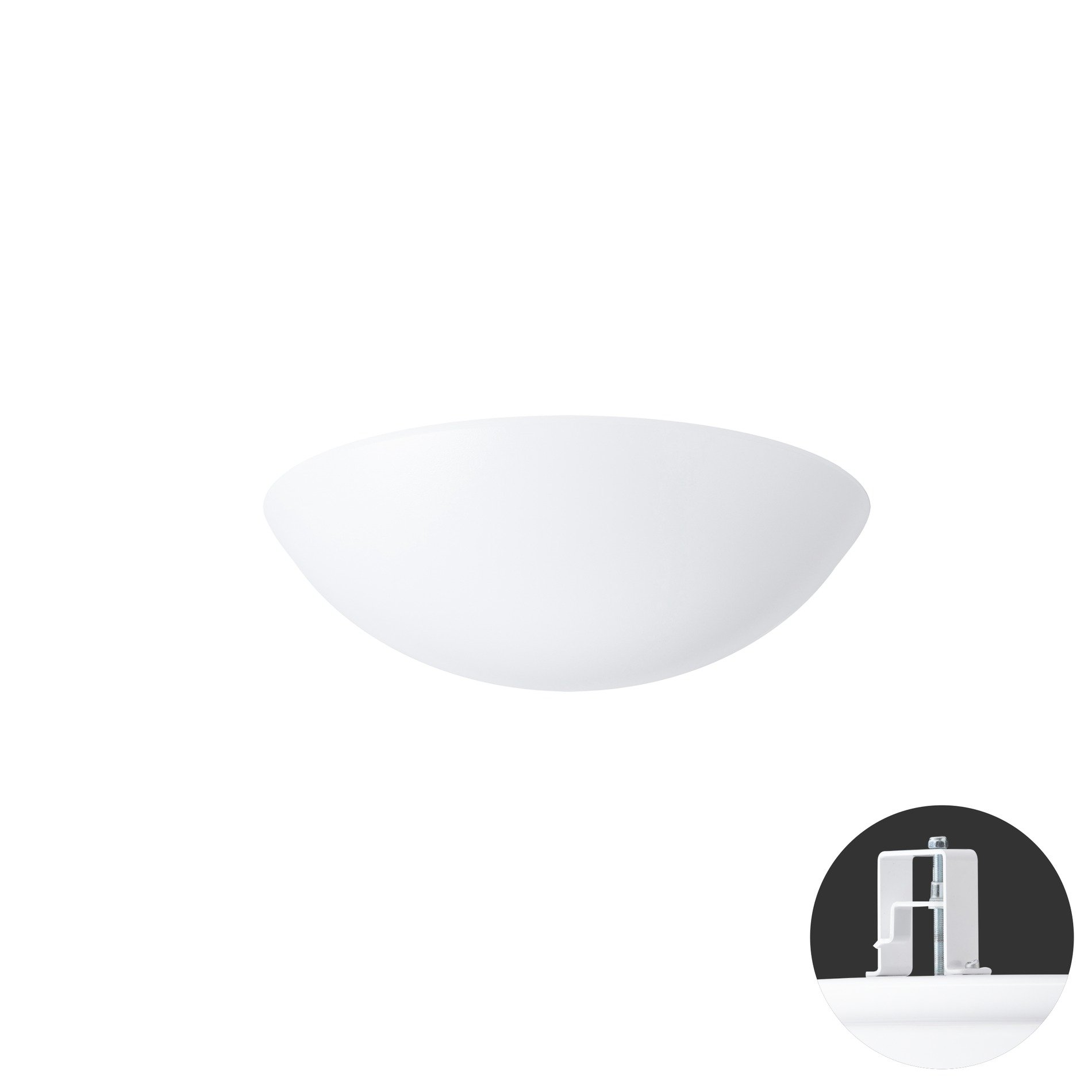 OS TIT52505 TITAN V1 stropní/nástěnné plastové polovestavné svítidlo bílá IP44 25W E27 - OSMONT
