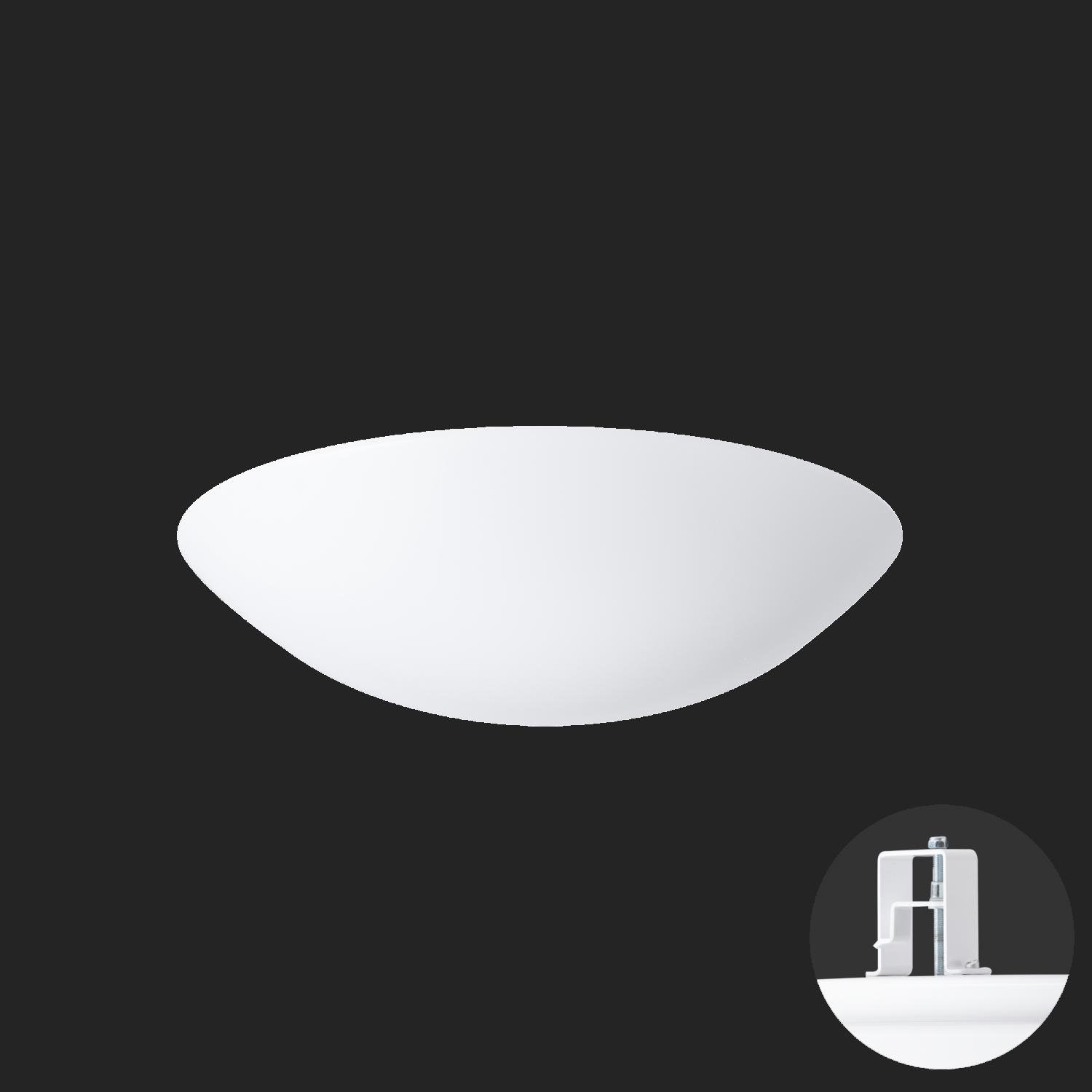 OS TIT65030 TITAN V2 stropní/nástěnné plastové polovestavné svítidlo bílá IP44 3000 K 27W LED HF nouzové kombinované 3 h (původní kód OS 65030) - OSMONT