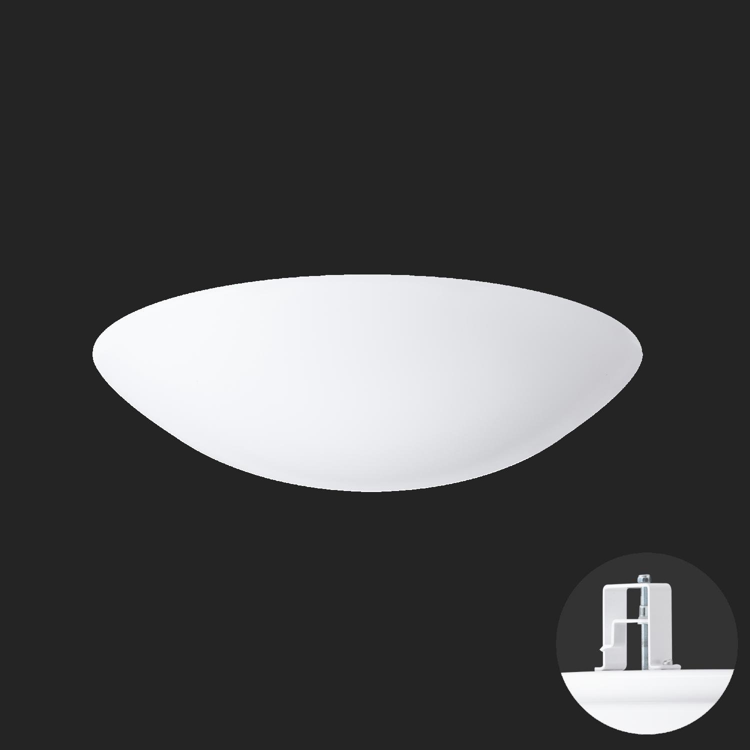 OS TIT65054 TITAN V3 stropní/nástěnné plastové polovestavné svítidlo bílá IP44 3000 K 35W LED nouzové kombinované 3 h (původní kód OS 65054) - OSMONT