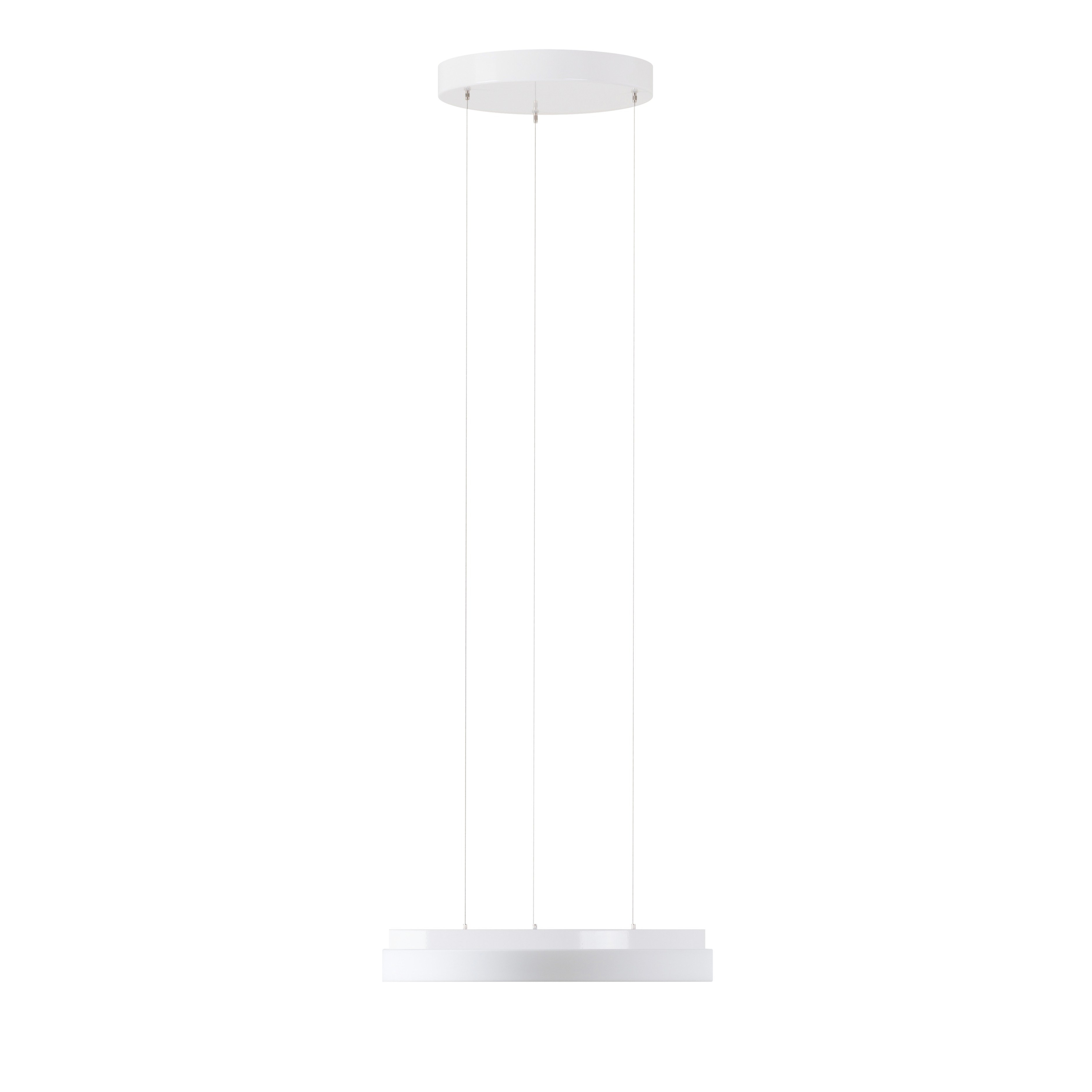 Levně OS CAR66870 CARINA LE1 závěsné skleněné svítidlo bílá IP40 4000 K 25W LED - OSMONT
