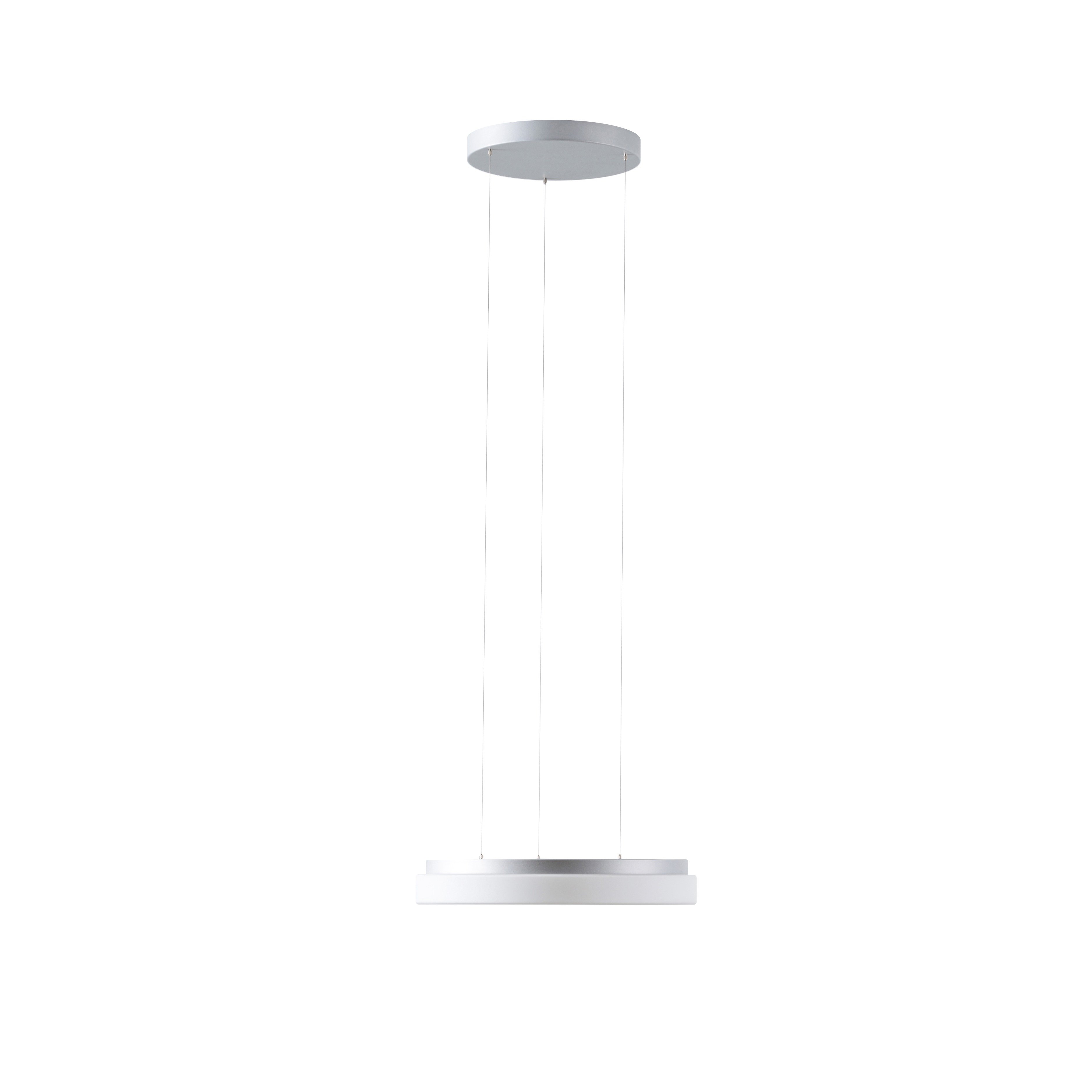 OS CAR66874 CARINA LE1 závěsné skleněné svítidlo stříbrná / bílá IP40 4000 K 25W LED - OSMONT