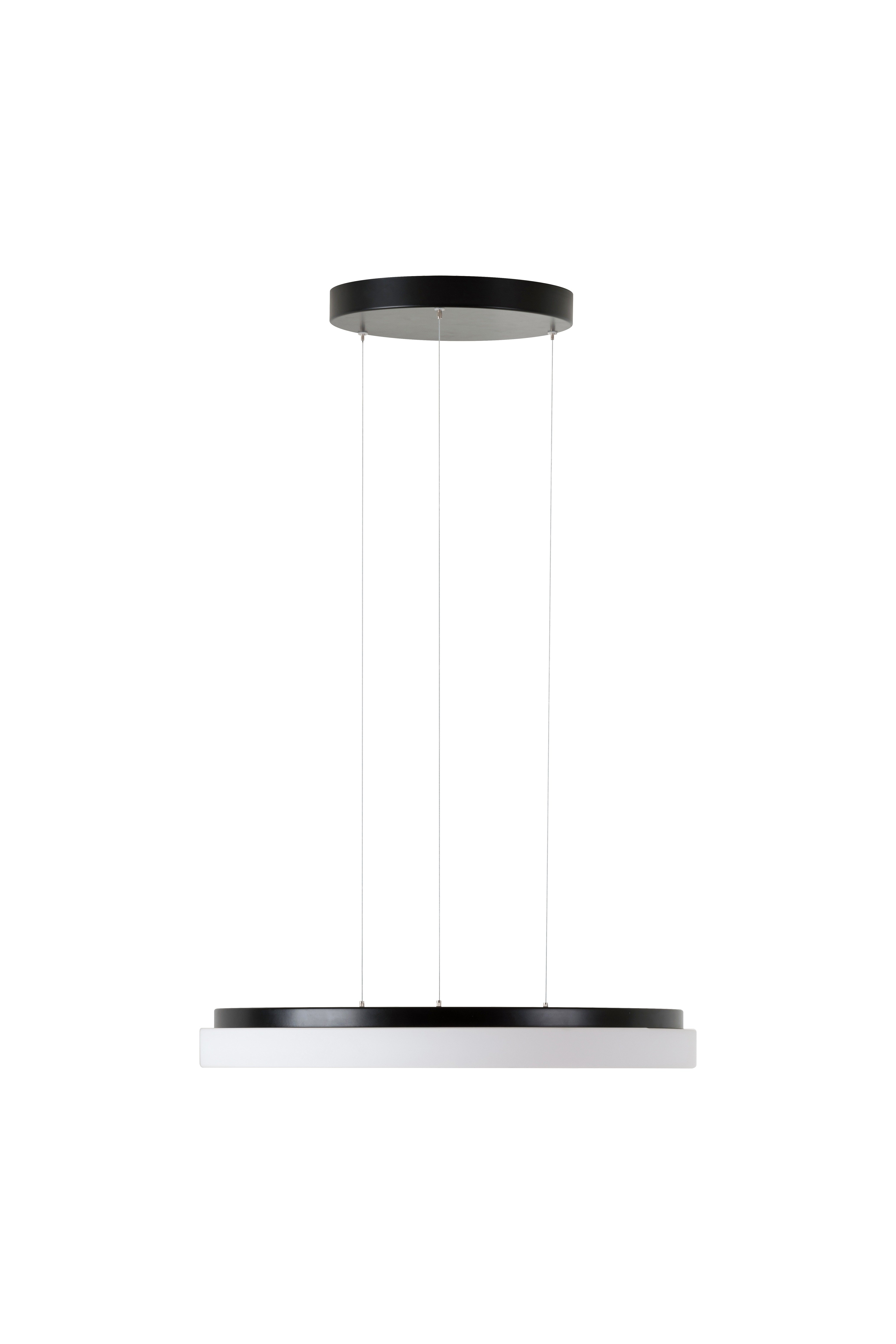 Levně OS CAR66882 CARINA LE2 závěsné skleněné svítidlo černá / bílá IP40 4000 K 46W LED - OSMONT