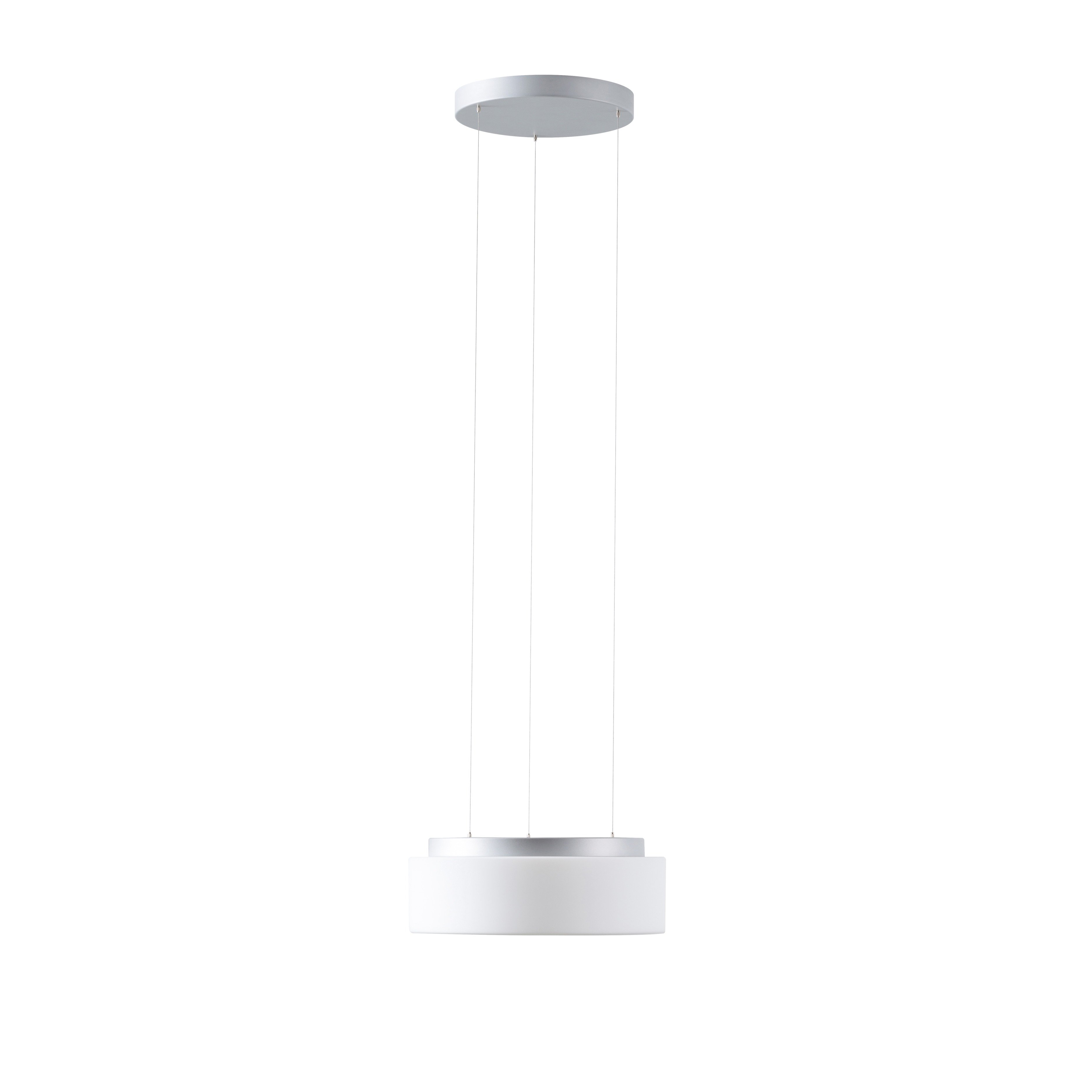 Levně OS ERI71338 ERIS LE2 závěsné skleněné svítidlo stříbrná / bílá IP40 3000/4000 K 19W LED DALI (původní kód OS 71338) - OSMONT