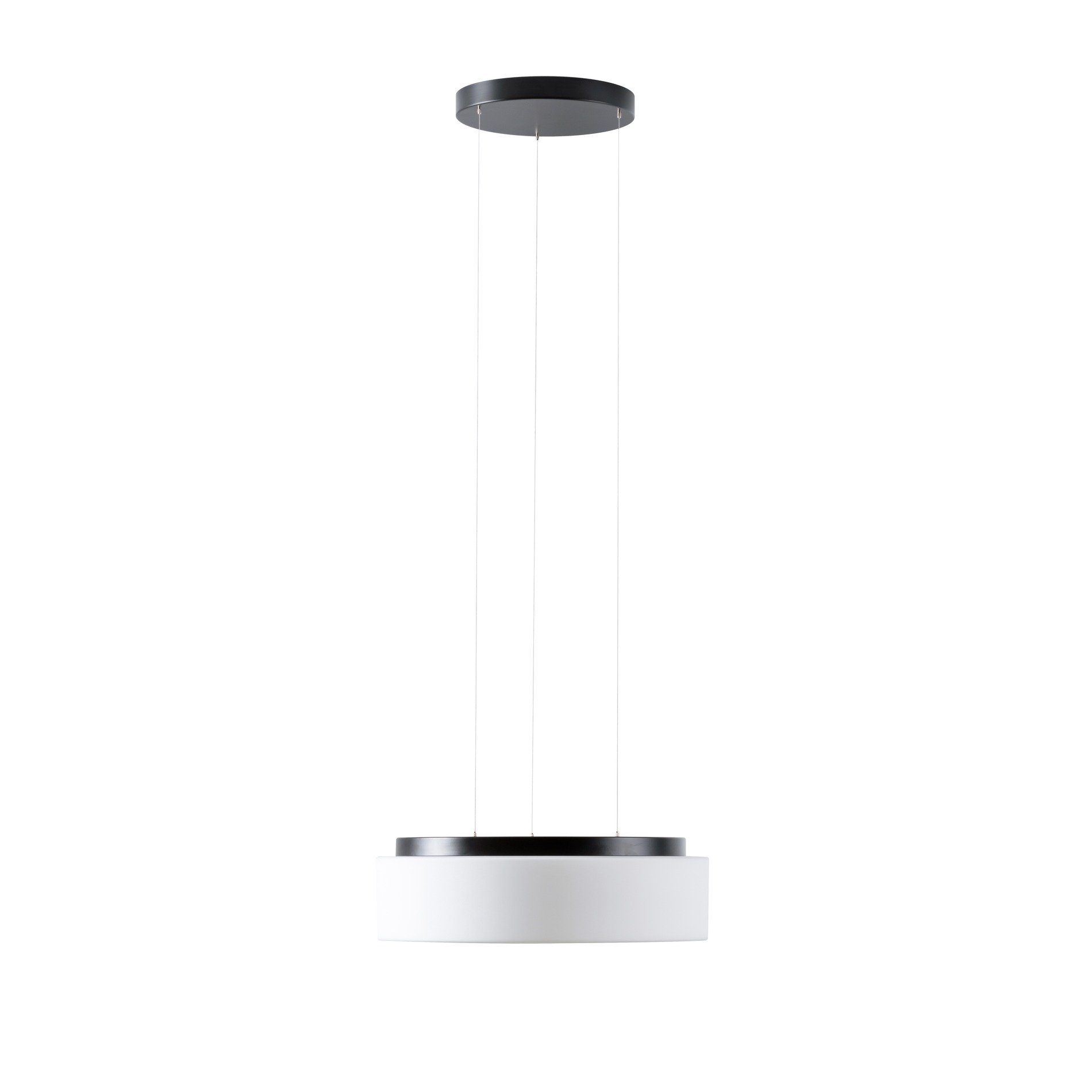 OS ERI71347 ERIS LE3 závěsné skleněné svítidlo černá / bílá IP40 3000/4000 K 24W LED - OSMONT