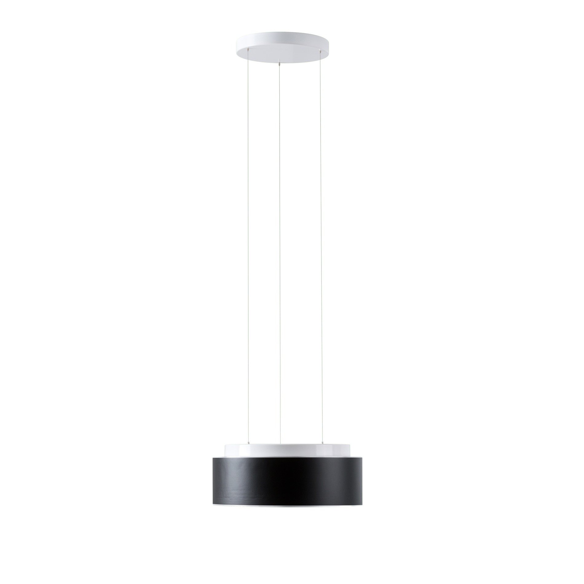 OS ERI71353 ERIS LEC2 závěsné skleněné svítidlo bílá / černá IP40 3000/4000 K 18W LED - OSMONT