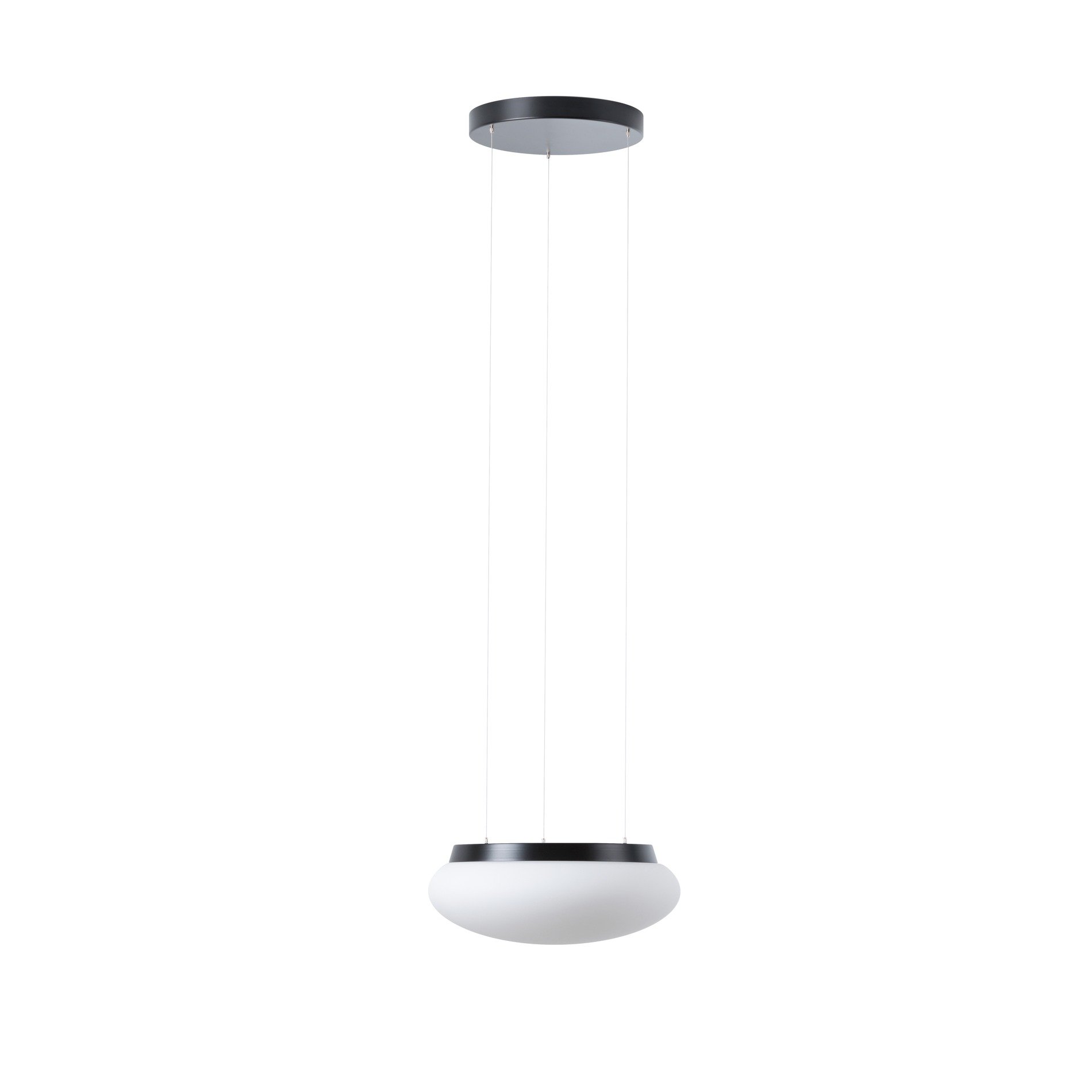 Levně OS ARA67423 ARAKIS LE2 závěsné skleněné svítidlo černá / bílá IP40 3000 K 13W LED - OSMONT