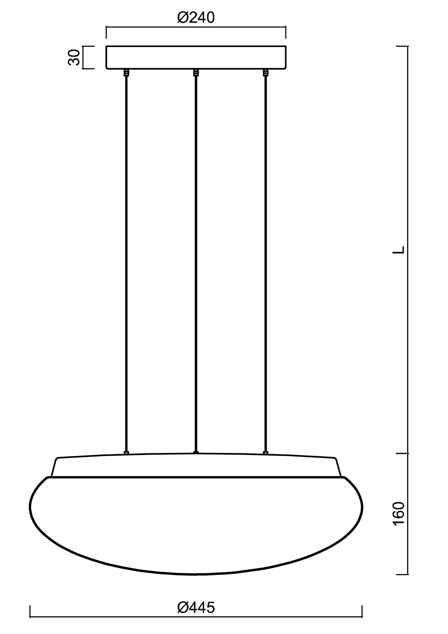 OS ARA71382 ARAKIS LE3 závěsné skleněné svítidlo černá / bílá IP40 3000/4000 K 33W LED DALI (původní kód OS 71382) - OSMONT (obrázek 3)