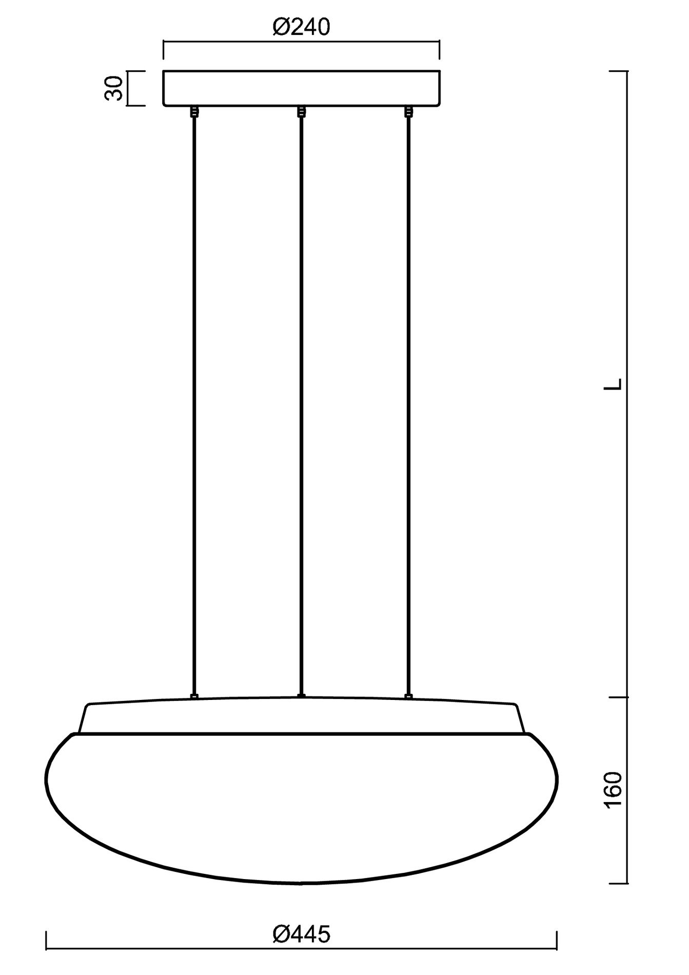 OS ARA67497 ARAKIS LE3 závěsné skleněné svítidlo černá / bílá IP40 3000 K 33W LED DALI (původní kód OS 67497) - OSMONT (obrázek 3)