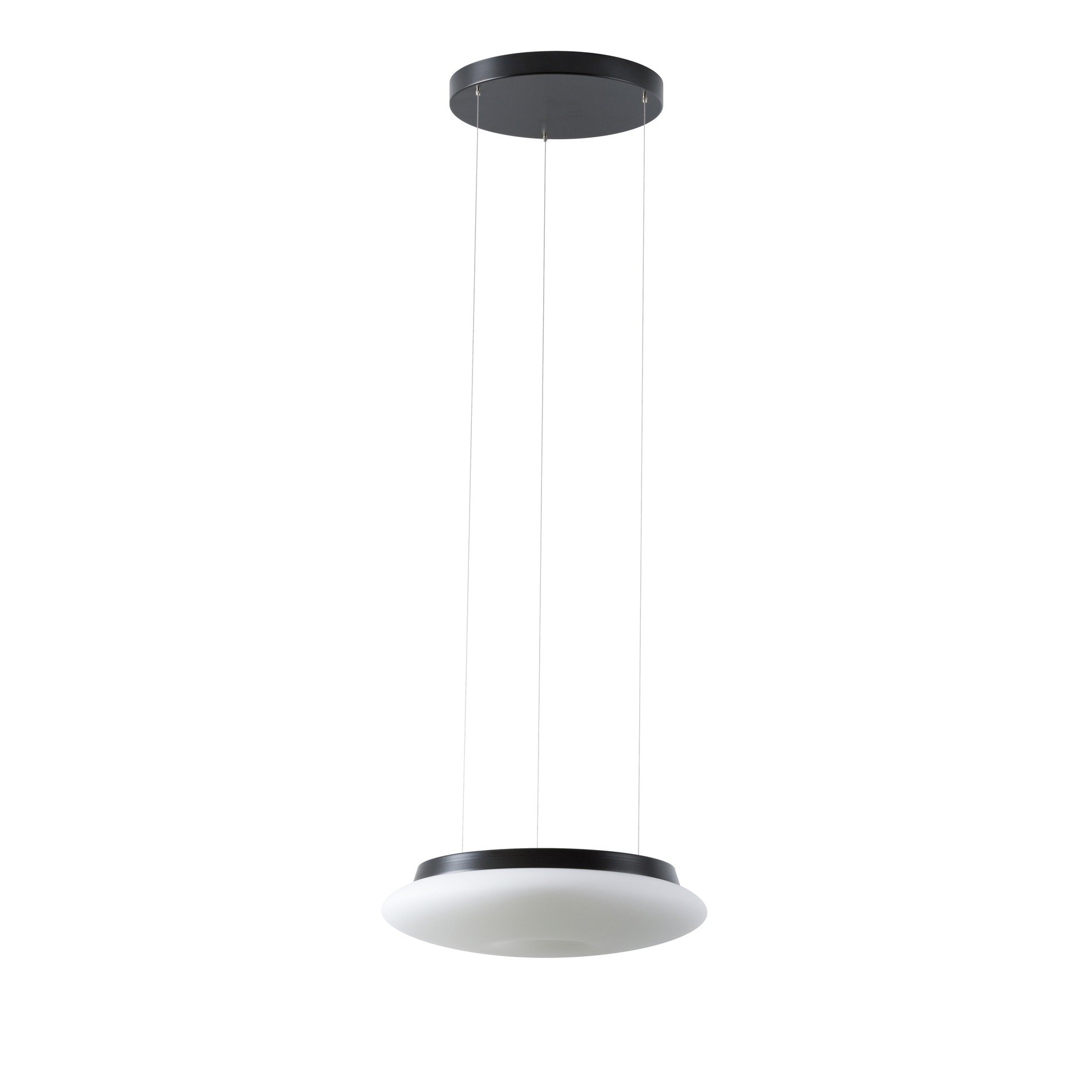 OS SAT67428 SATURN LE1 závěsné skleněné svítidlo černá / bílá IP20 3000 K 16W LED (původní kód OS 67428) - OSMONT
