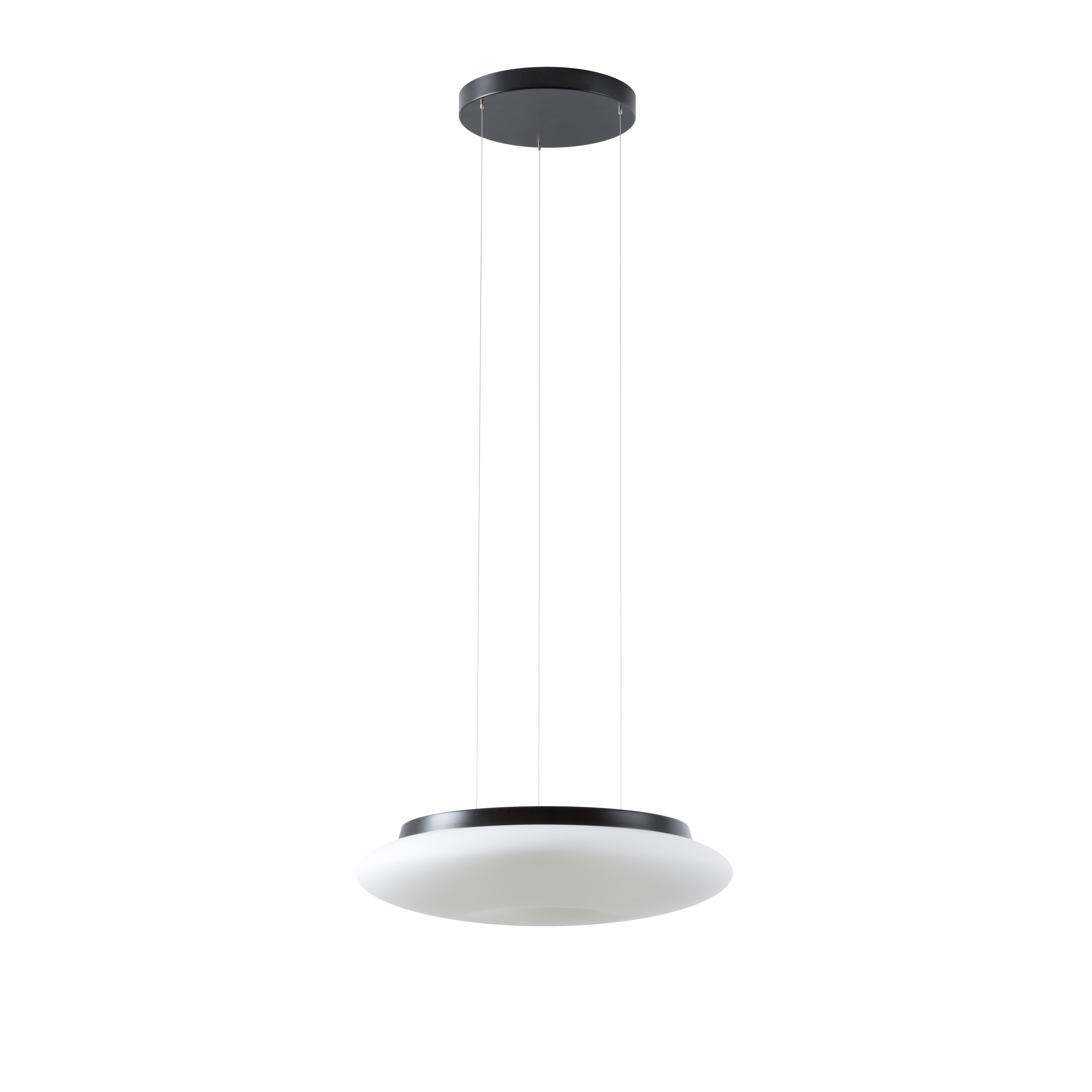 OS SAT67931 SATURN LE2 závěsné skleněné svítidlo černá / bílá IP20 4000 K 31W LED - OSMONT