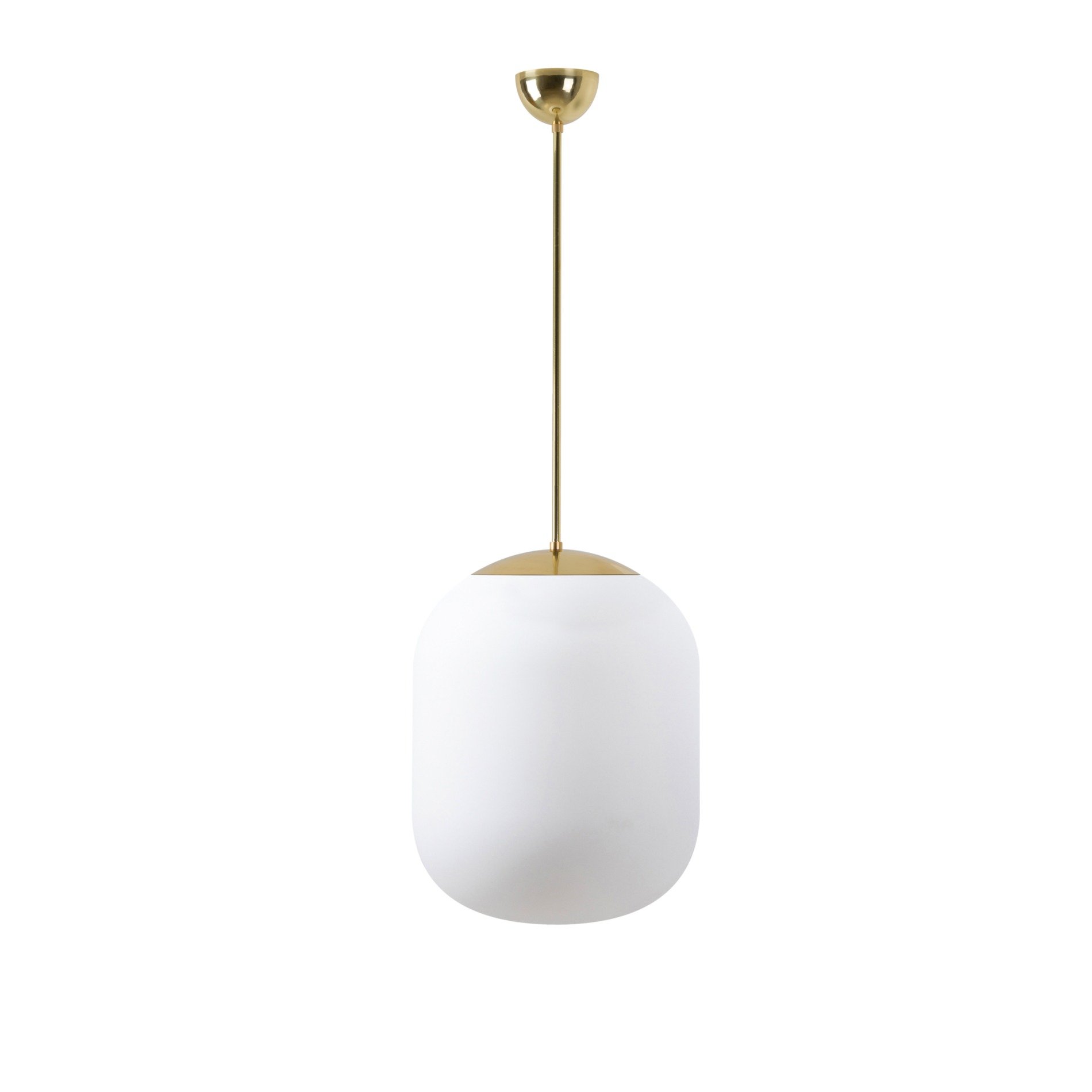 OS TAN66914 TANIA P1 závěsné skleněné svítidlo mosaz / bílá IP40 4000 K 27W LED - OSMONT