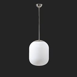 Obrázek pro produkt TANIA P1 závěsné skleněné svítidlo nerez leštěná / bílá IP40 100W E27 - OSMONT