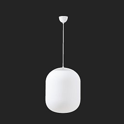 Obrázek pro produkt TANIA P1 závěsné skleněné svítidlo bílá IP40 100W E27 - OSMONT
