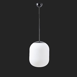 Obrázek pro produkt TANIA P1 závěsné skleněné svítidlo černá / bílá IP40 100W E27 - OSMONT