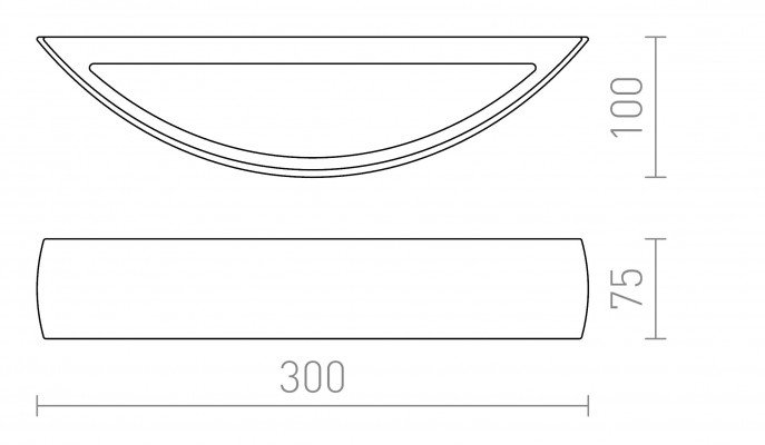 RED R10266 Nástěnné svítidlo CRESCENT nástěnná sádrová bílá 230V R7s lineár - RED - DESIGN RENDL (obrázek 6)