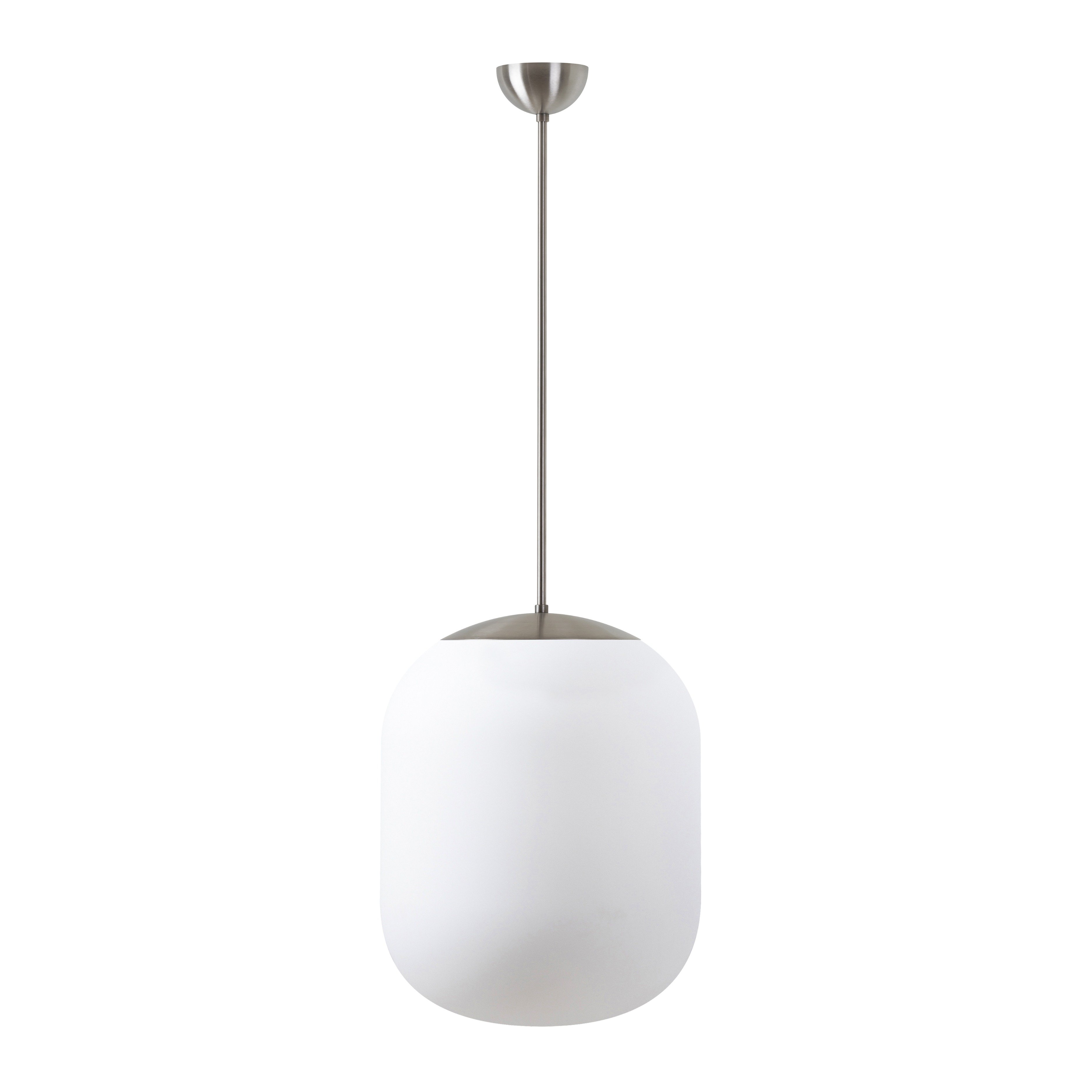 OS TAN68704 TANIA P2 závěsné skleněné svítidlo kartáčovaná nerez / bílá IP40 4000 K 41W LED - OSMONT