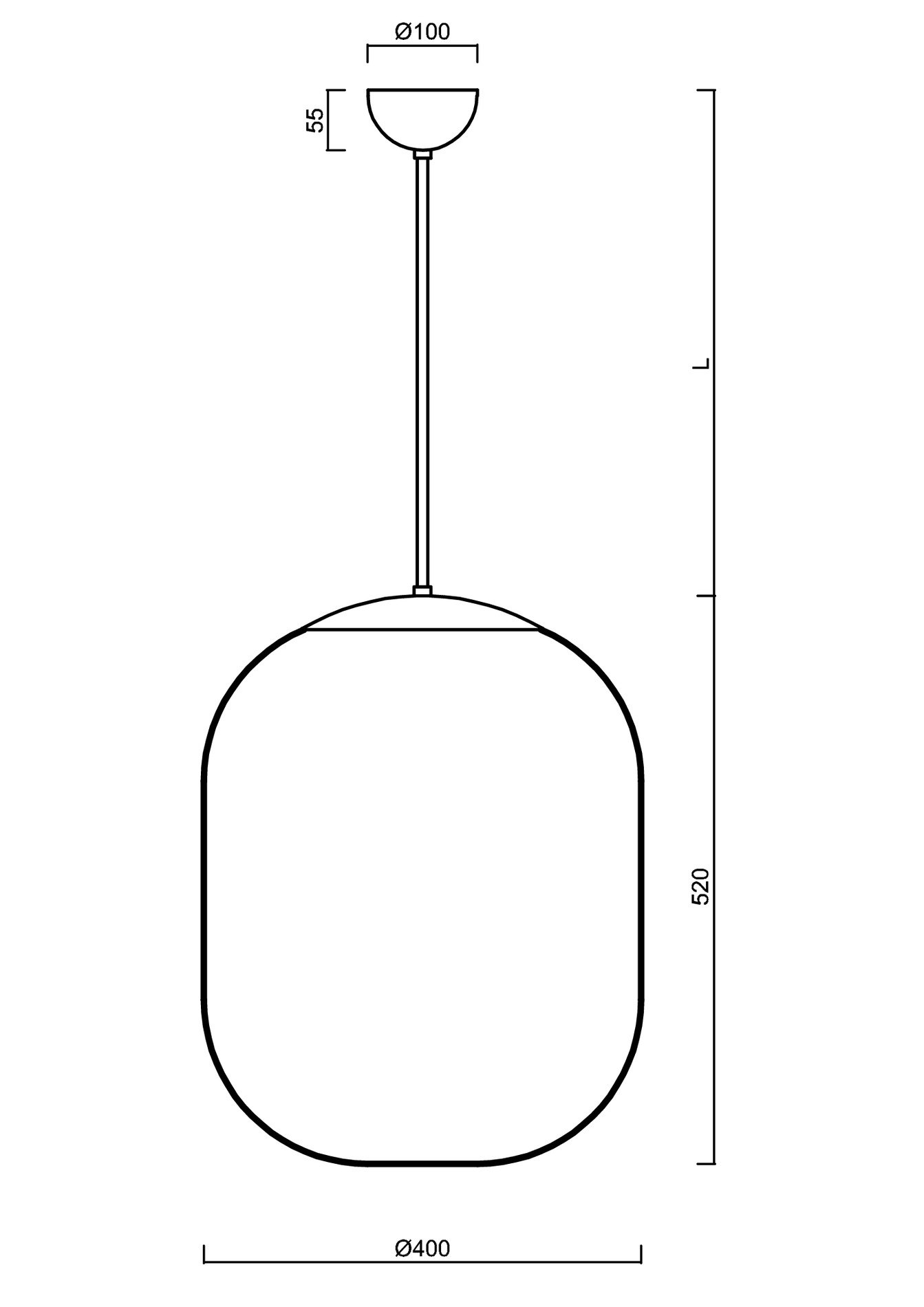 OS TAN66989 TANIA P2 závěsné skleněné svítidlo nerez / bílá IP40 4000 K 41W LED - OSMONT (obrázek 3)
