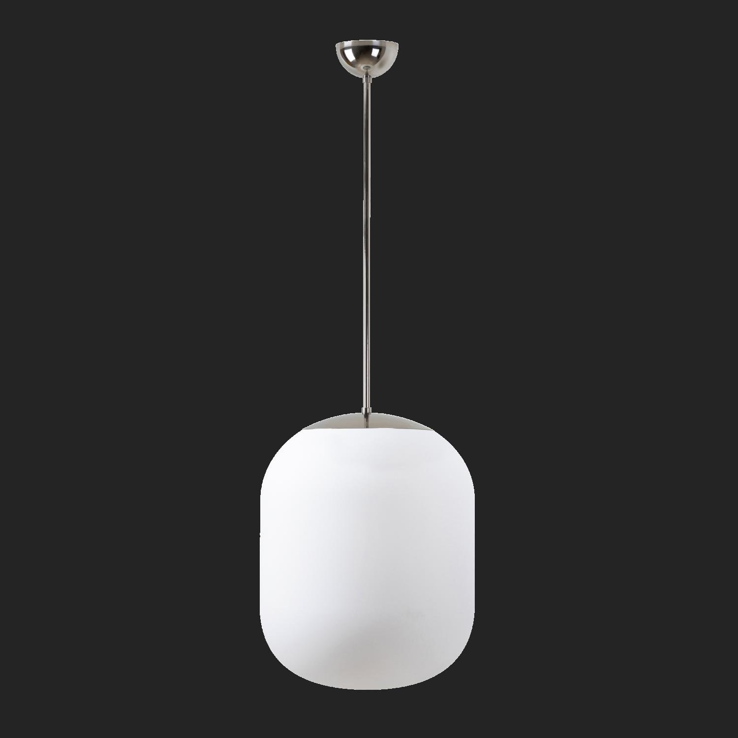 OS TAN66495 TANIA P2 závěsné skleněné svítidlo nerez leštěná / bílá IP40 3000 K 41W LED nouzové kombinované 3 h (původní kód OS 66495) - OSMONT