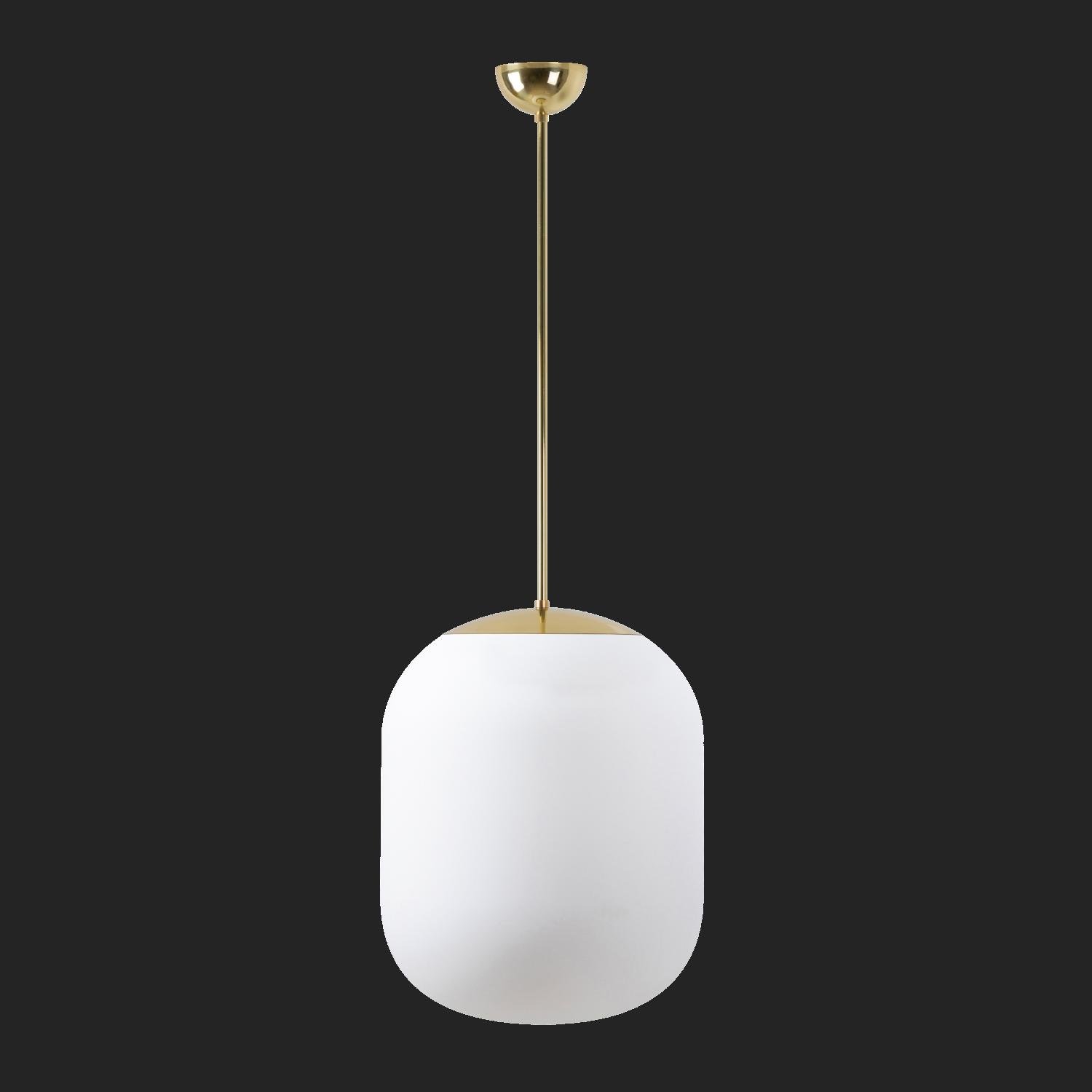 OS TAN66484 TANIA P2 závěsné skleněné svítidlo mosaz leštěná / bílá IP40 3000 K 41W LED nouzové kombinované 3 h (původní kód OS 66484) - OSMONT