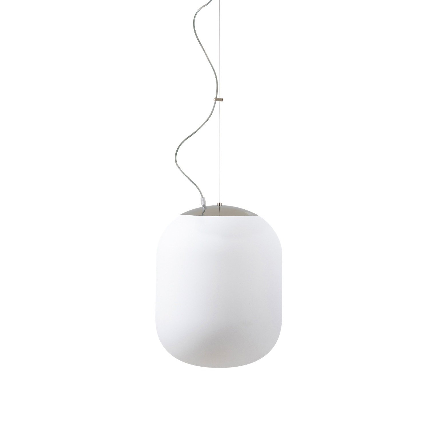 OS TAN62852 TANIA L1 HP závěsné skleněné svítidlo nerez / bílá IP40 4000 K 52W LED - OSMONT