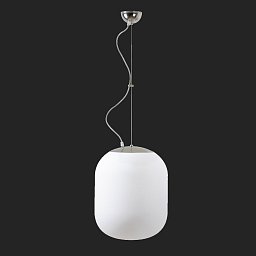 Obrázek pro produkt TANIA L2 závěsné skleněné svítidlo nerez leštěná / bílá IP40 4000 K 41W LED nouzové kombinované 3 h - OSMONT