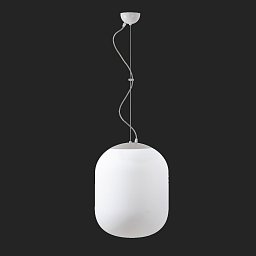 Obrázek pro produkt TANIA L2 závěsné skleněné svítidlo bílá IP40 4000 K 41W LED nouzové kombinované 3 h - OSMONT