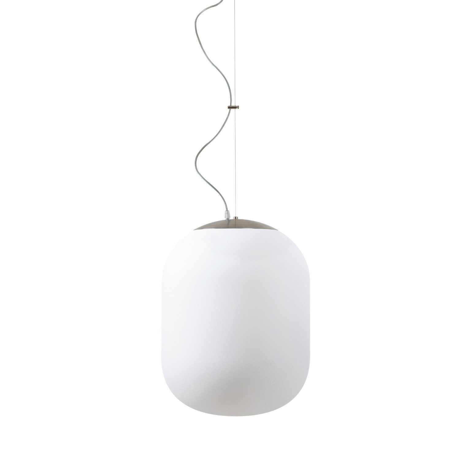 OS TAN62876 TANIA L2 HP závěsné skleněné svítidlo kartáčovaná nerez / bílá IP40 4000 K 59W LED - OSMONT