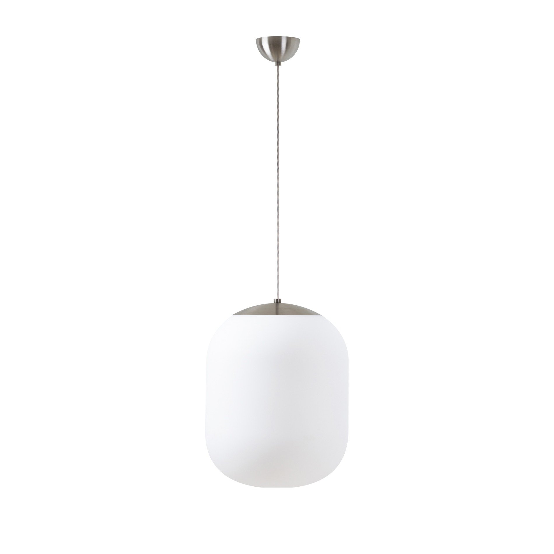 OS TAN58175 TANIA S1 závěsné skleněné svítidlo nerez broušená / bílá IP40 100W E27 (původní kód OS 58175) - OSMONT
